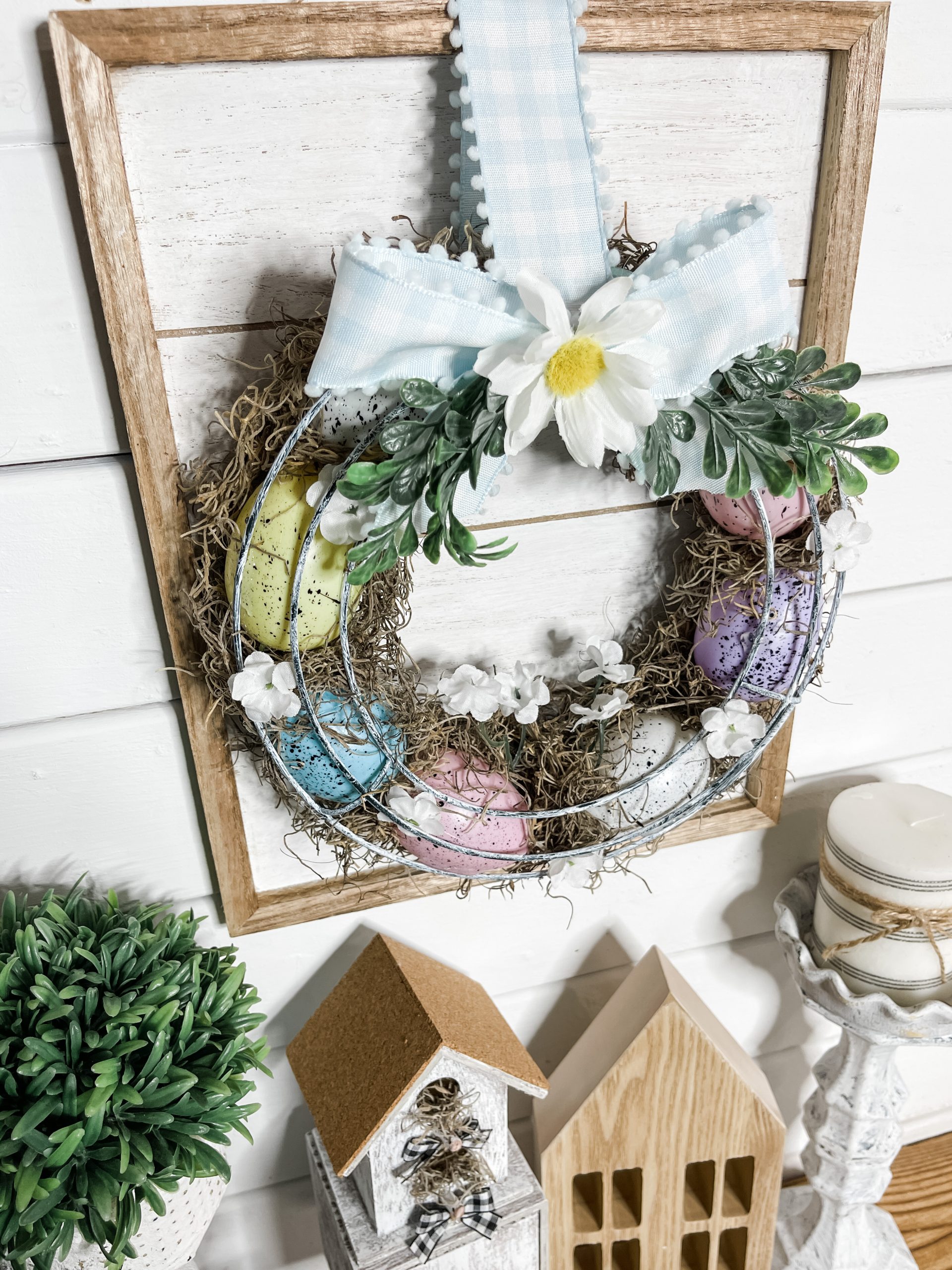 Farmhouse Speckled Egg Wreath