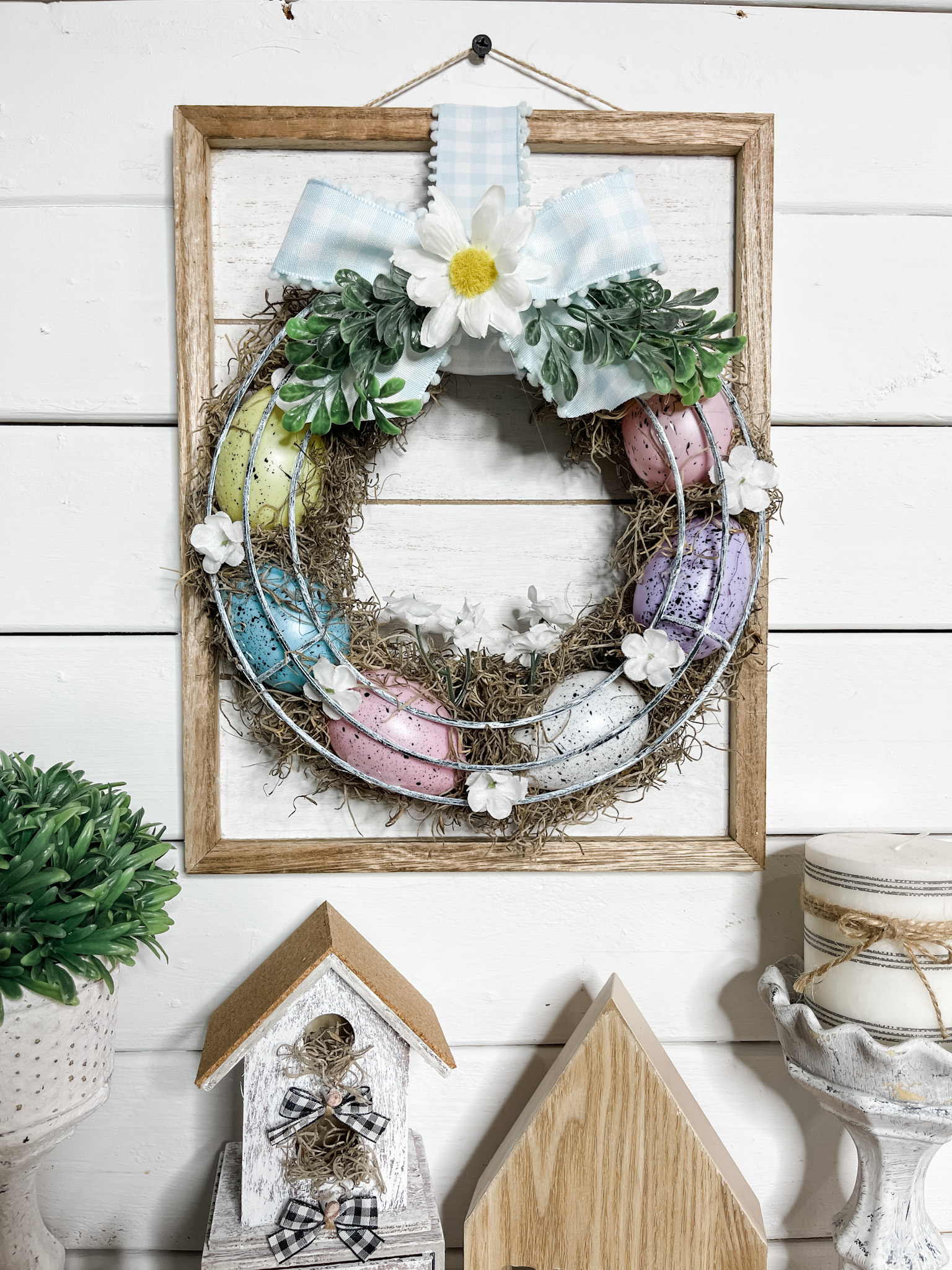 Farmhouse Speckled Egg Wreath