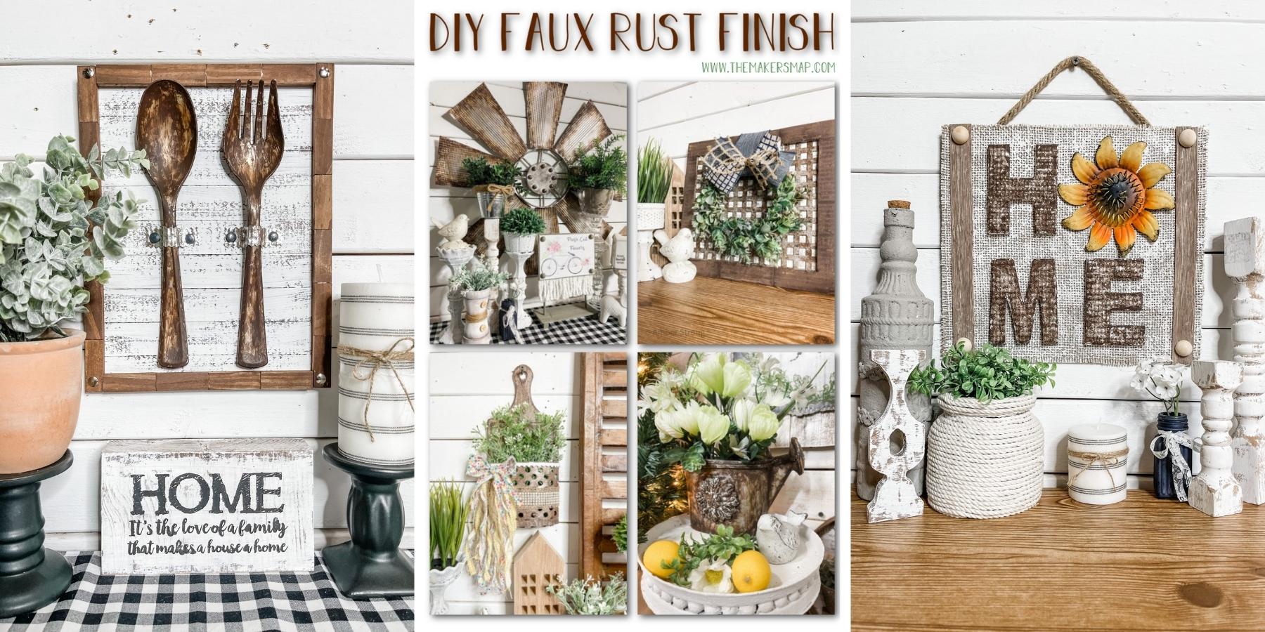 DIY Faux Rust Finish