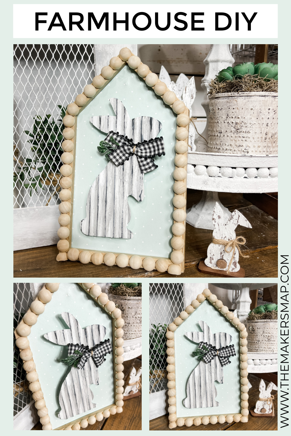 DIY Farmhouse Bunny Decor