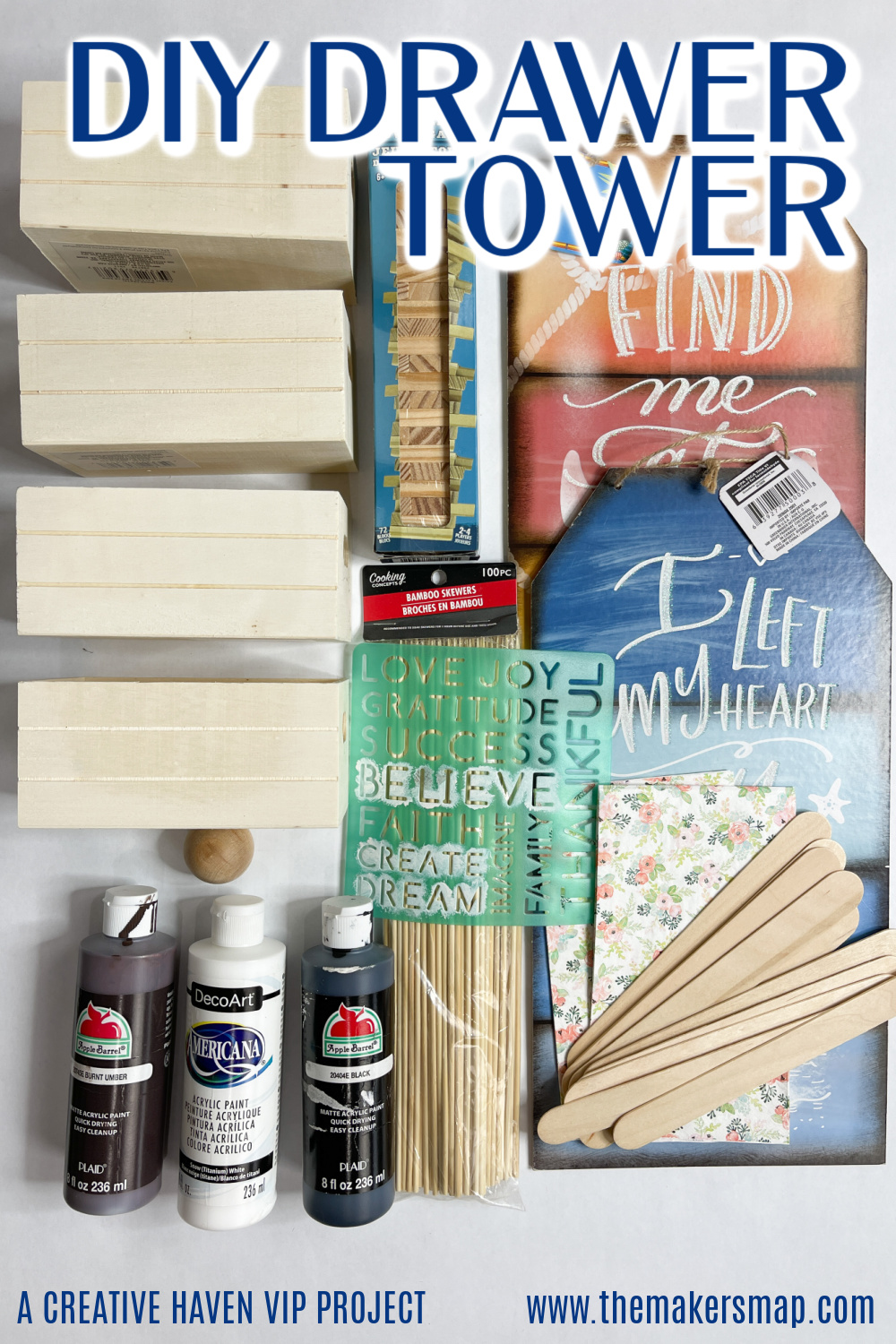 DIY Drawer Tower