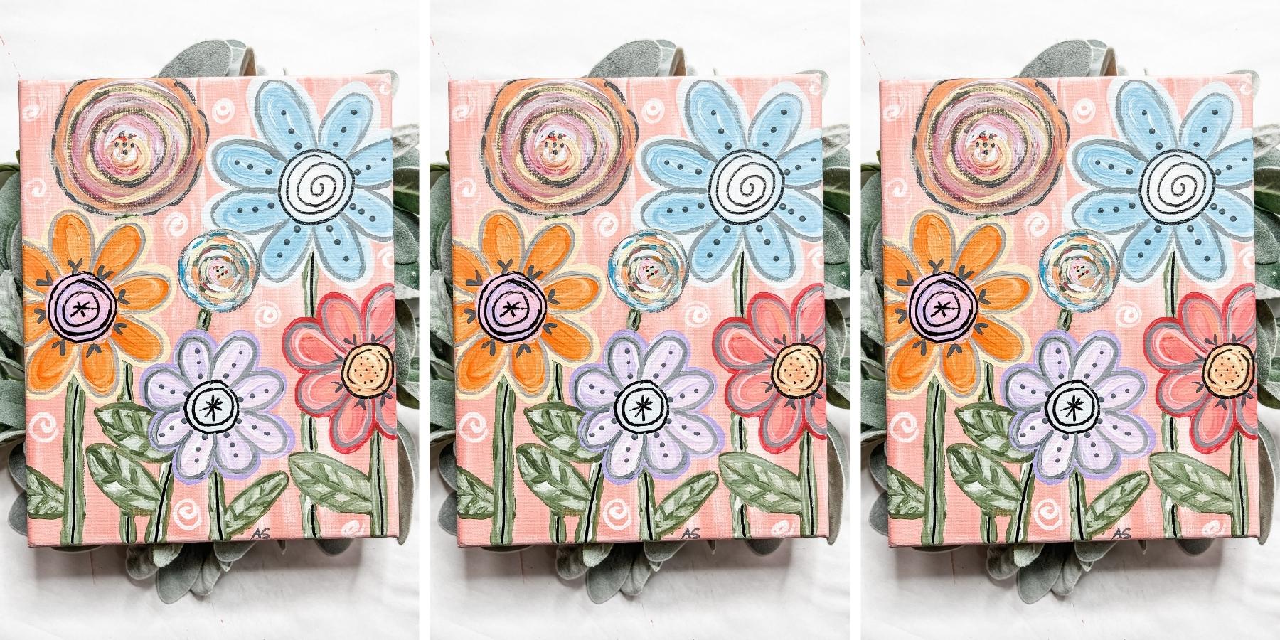 Summer Flower Canvas Painting