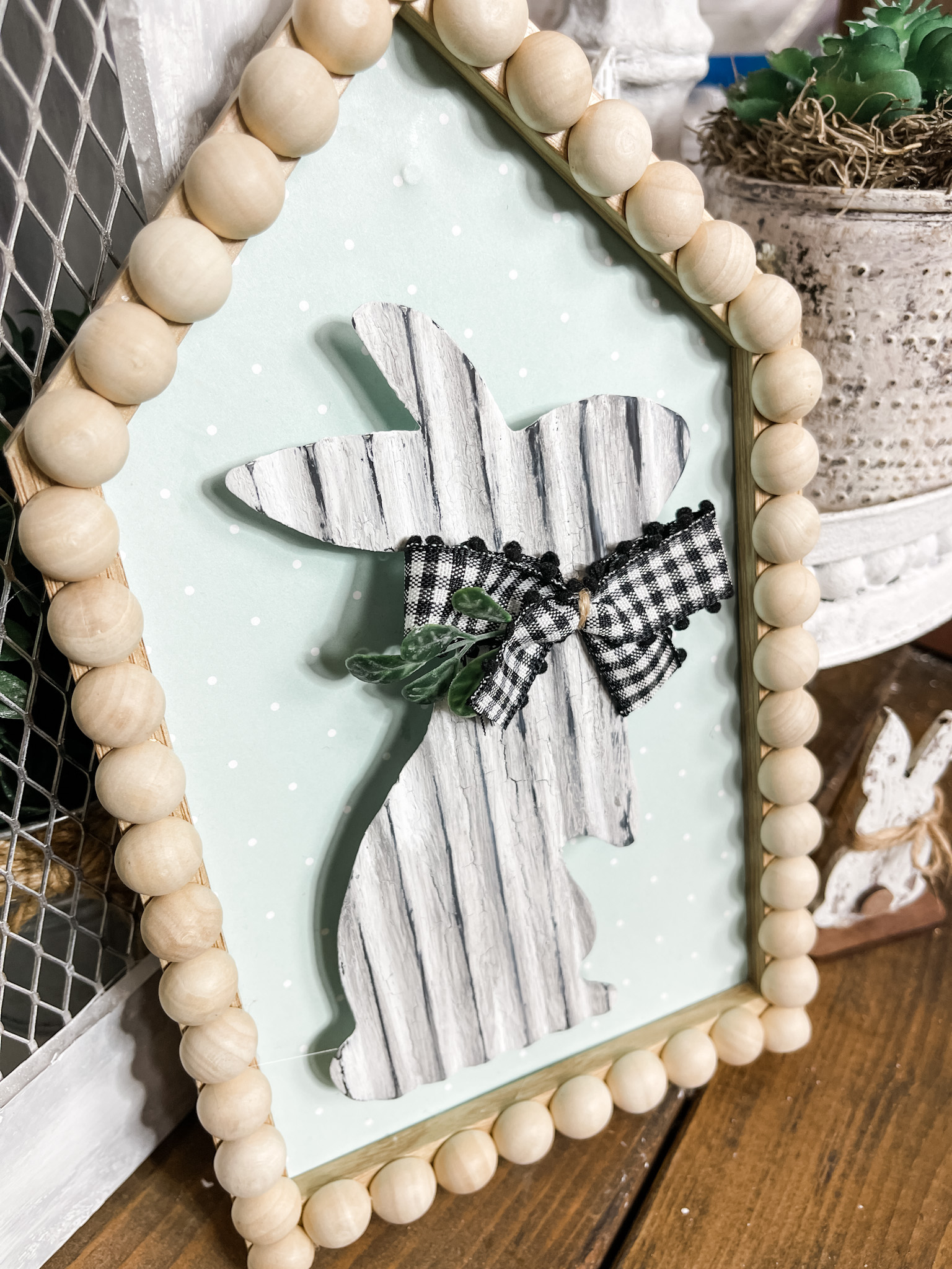 DIY Farmhouse Bunny Decor