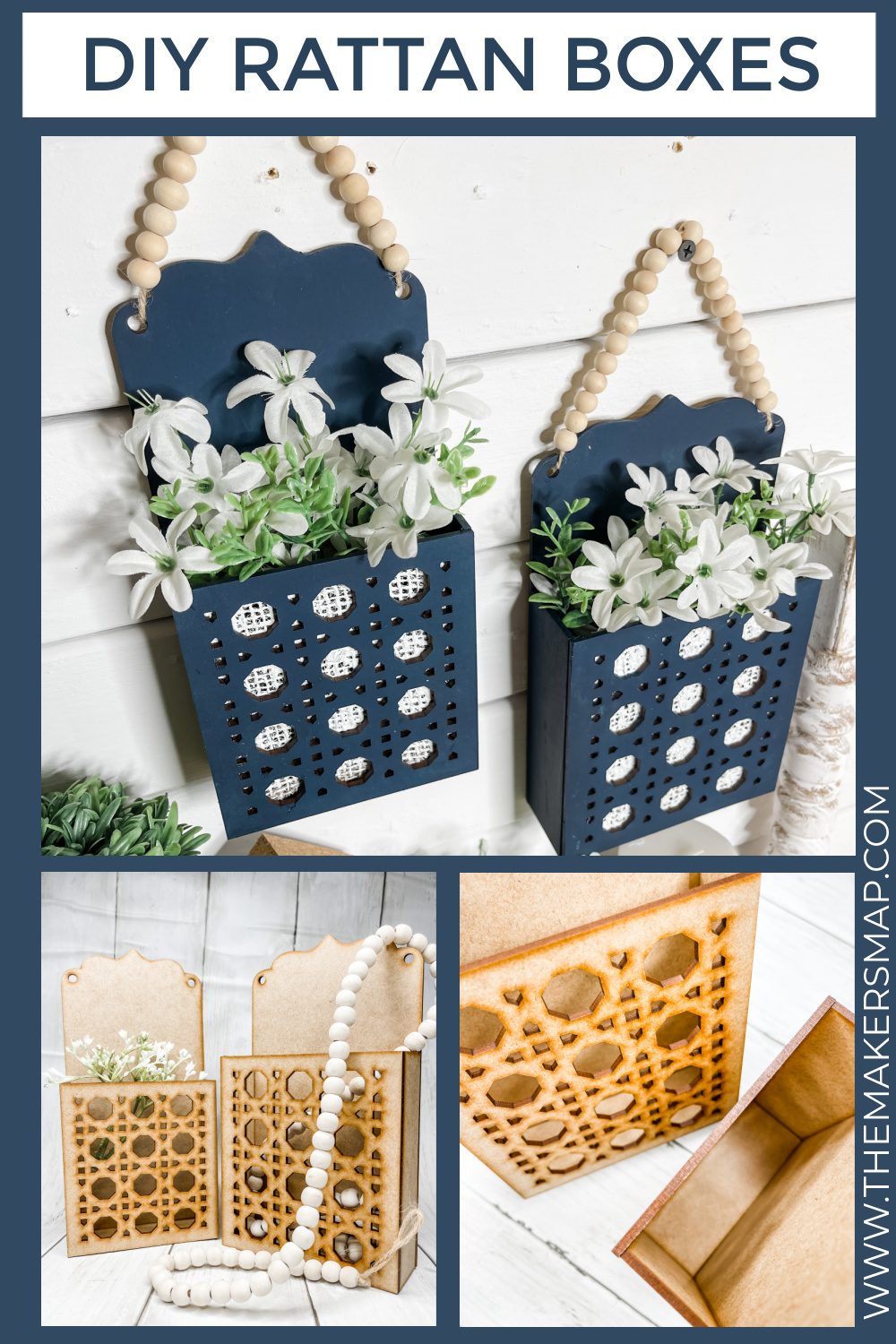 DIY Rattan Decor Boxes