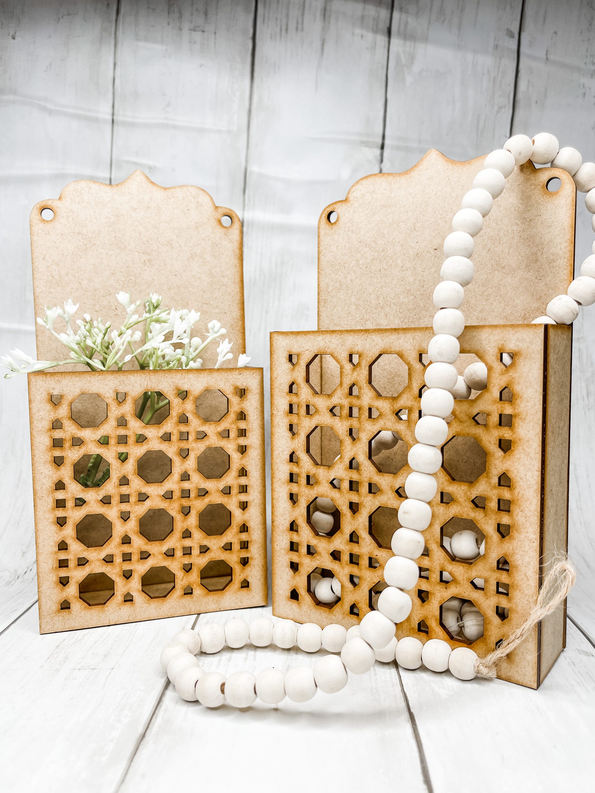 DIY Rattan Decor Boxes