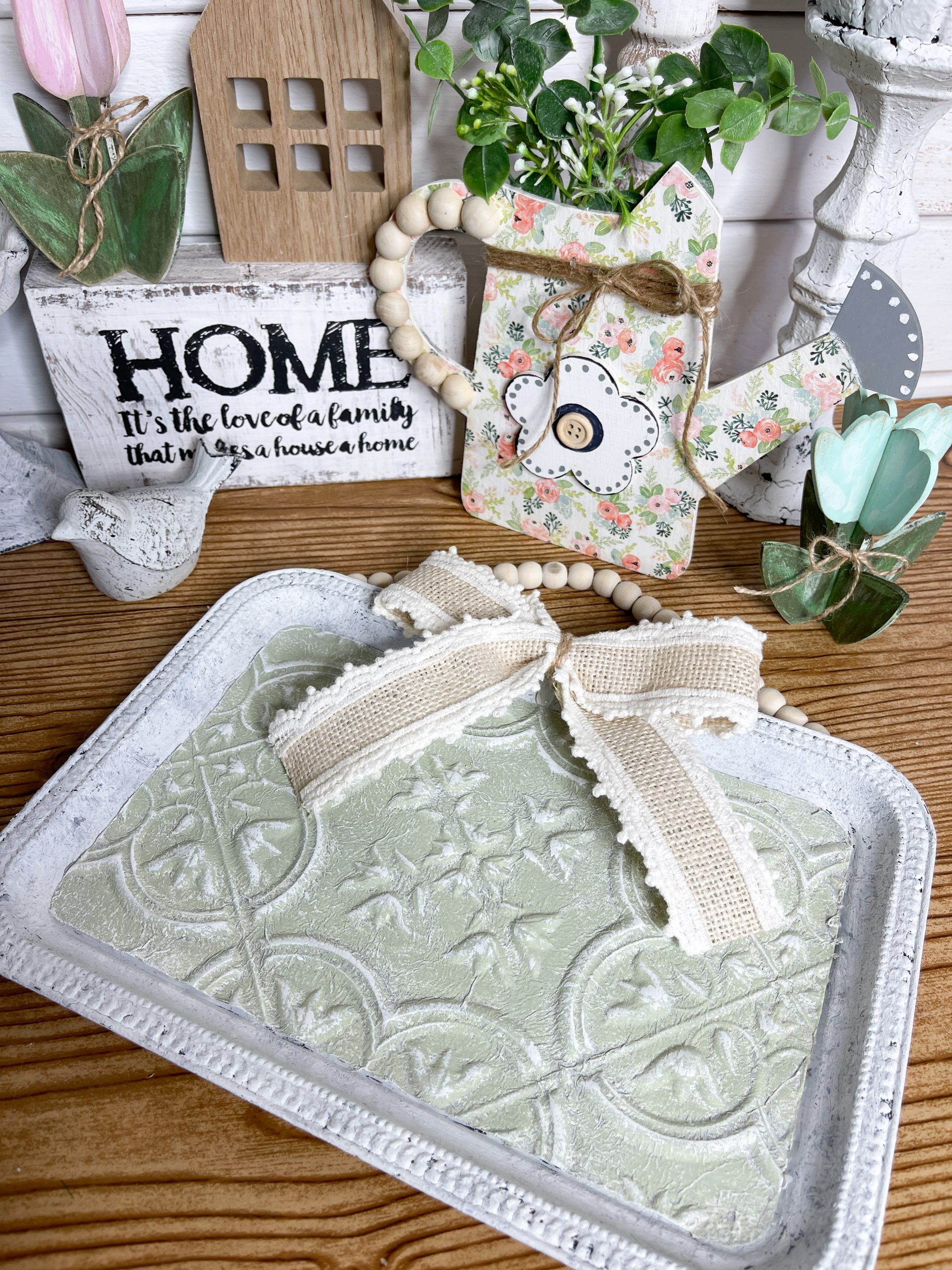 DIY Decorative Vintage Serving Trays