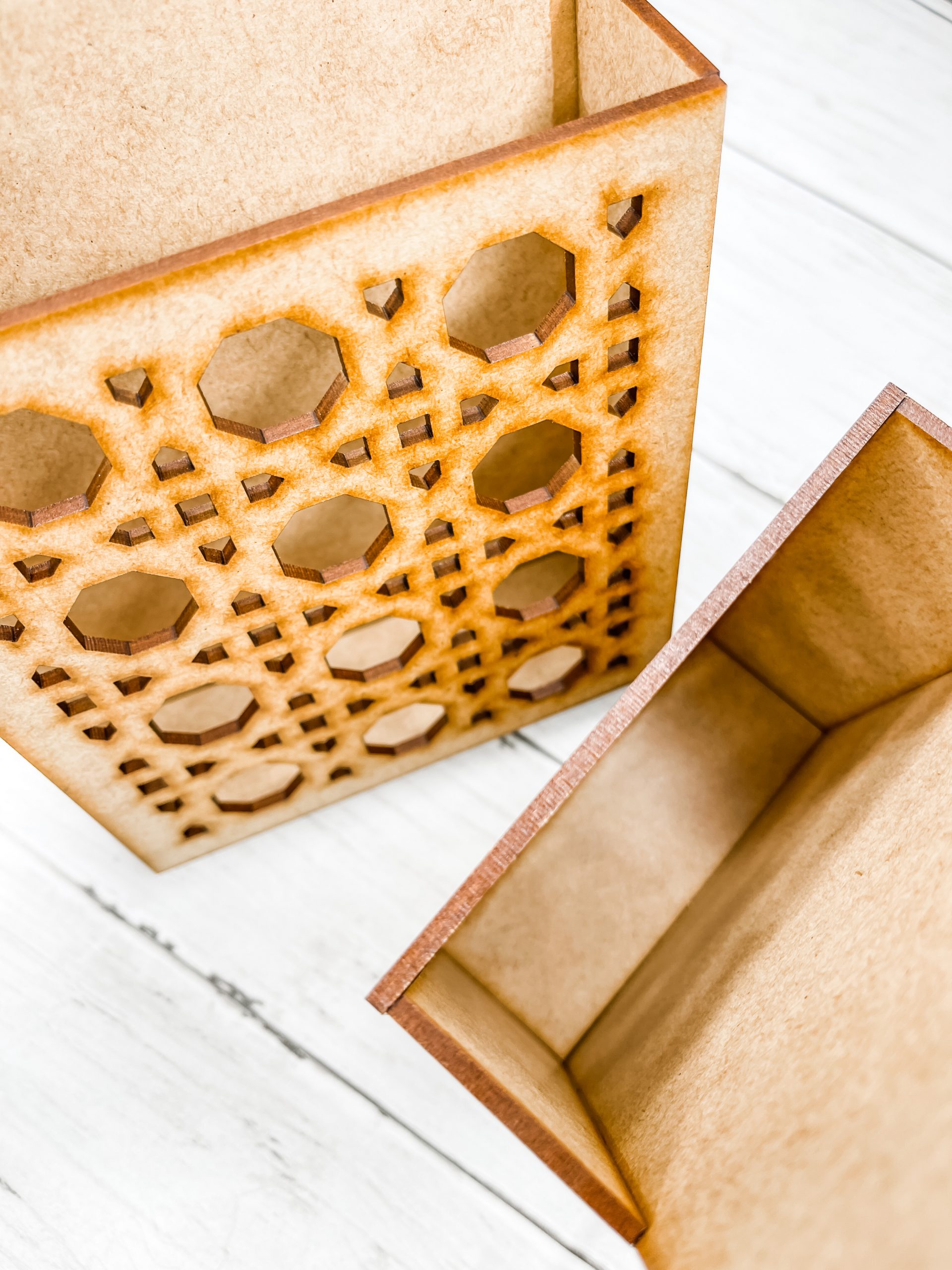 DIY Rattan Decor Boxes