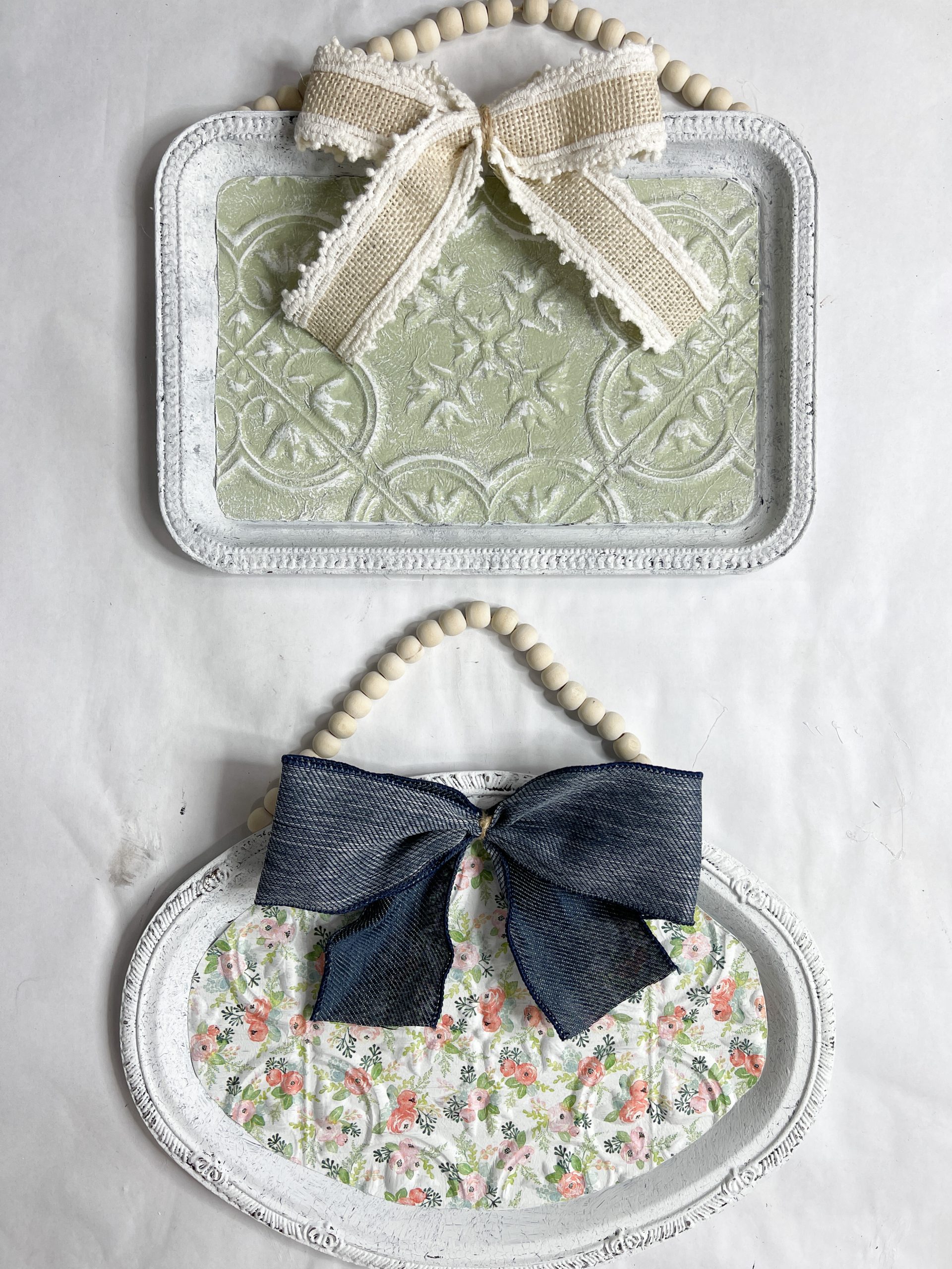 DIY Decorative Vintage Serving Trays