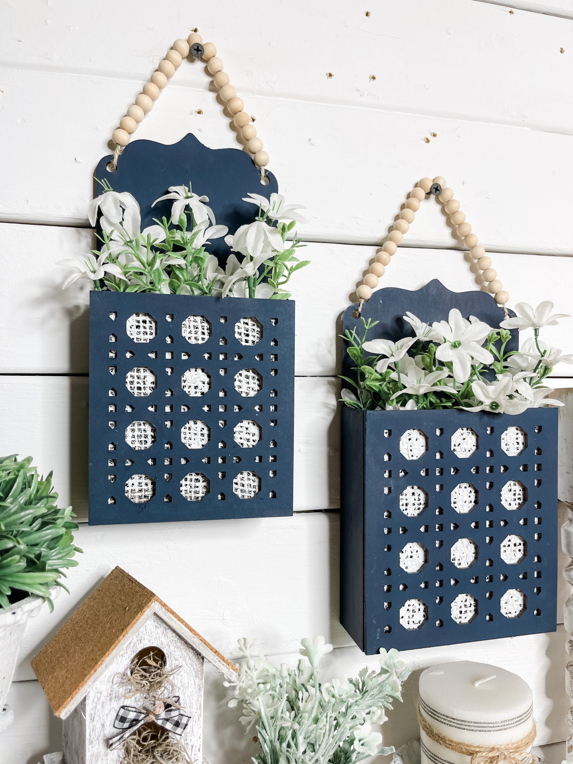 DIY Rattan Decor Boxes