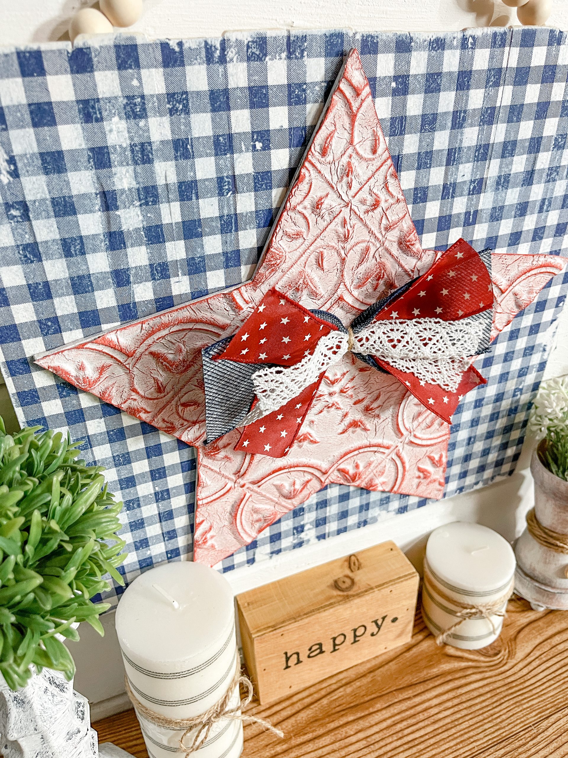 Simple Patriotic Home Decor