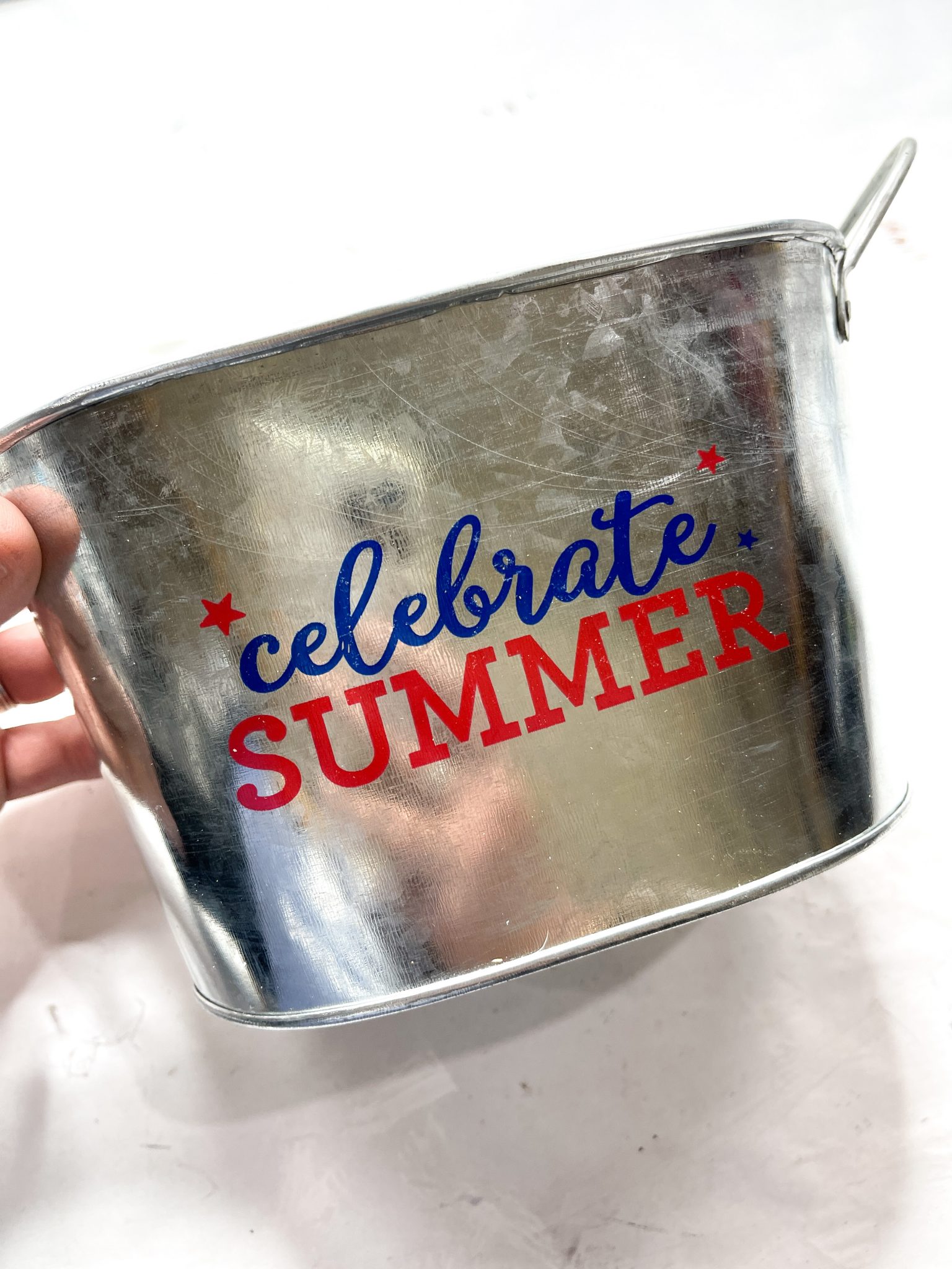 Faux Concrete Metal Planter Easy DIY Tutorial