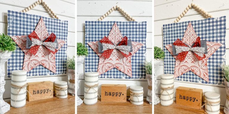 Simple Patriotic Home Decor with Dollar Tree’s Adhesive Wall Tile