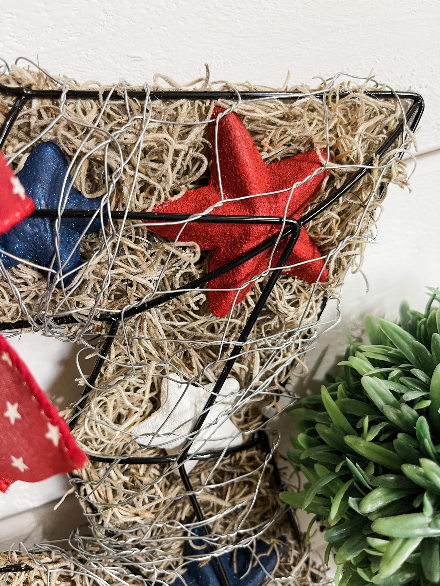 Dollar Tree Star Patriotic Wreath