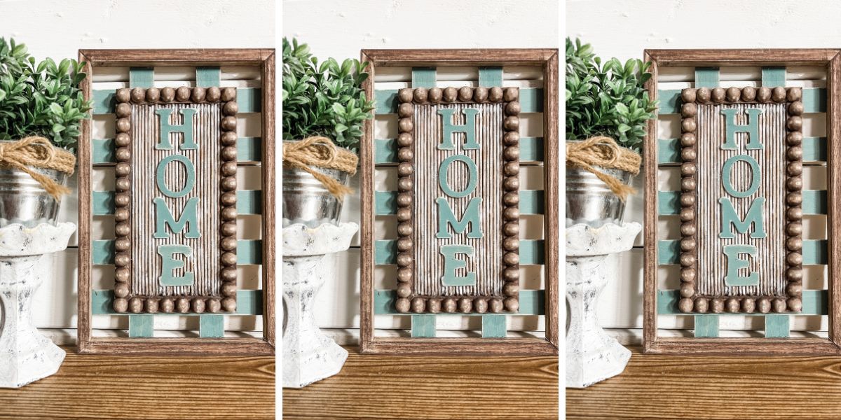 Dollar Tree Boho Home Sign