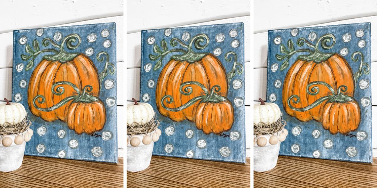 Easy Fall Dollar Tree Canvas Painting