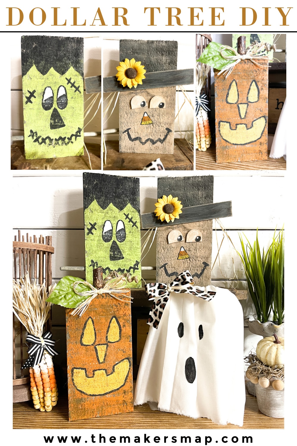 Dollar Tree Wood Plank Fall Craft Ideas