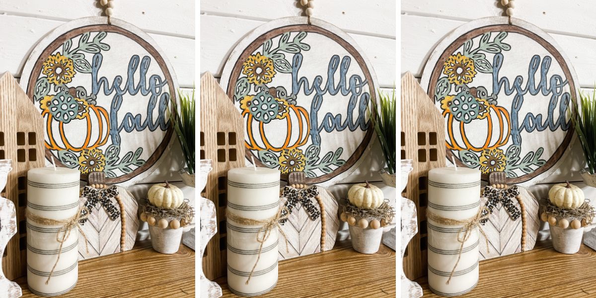 DIY Hello Fall Door Hanger