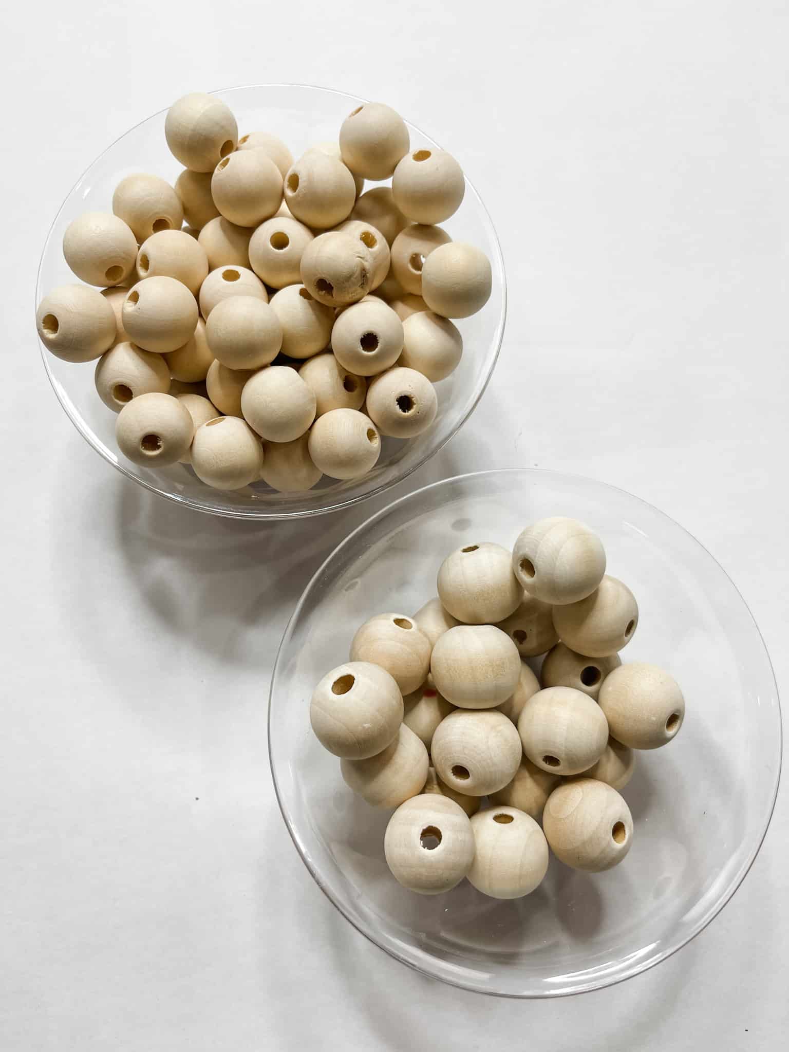 Wood Bead Flower - Neutral Home Decor