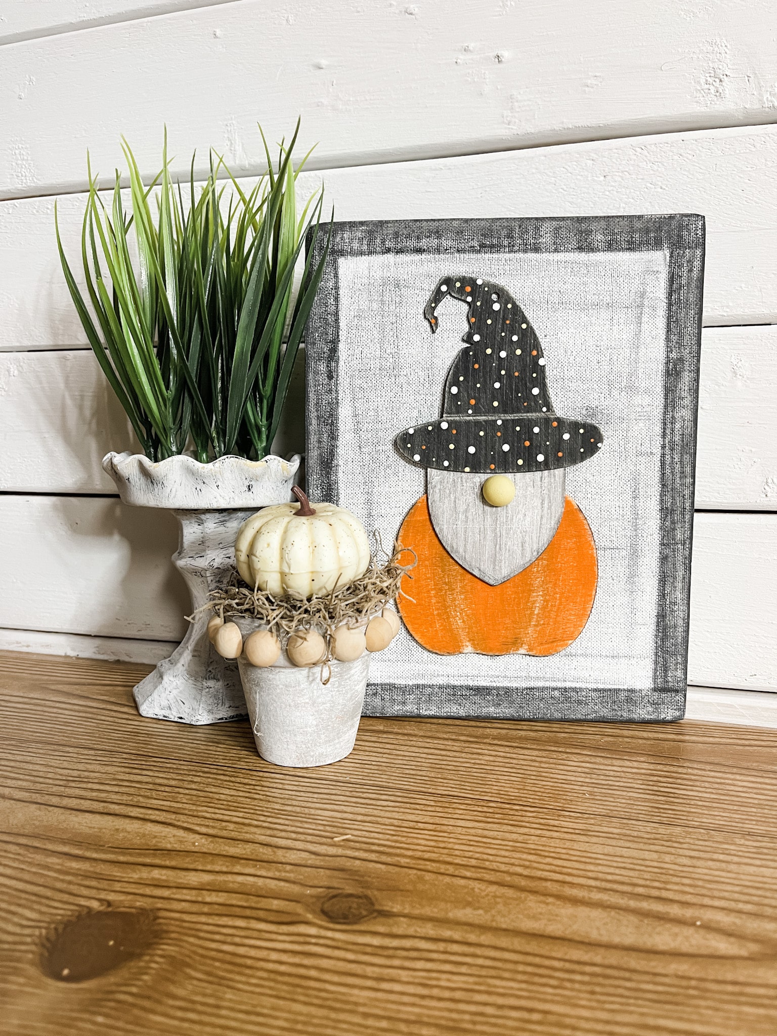 Dollar Tree Witch Pumpkin Gnome