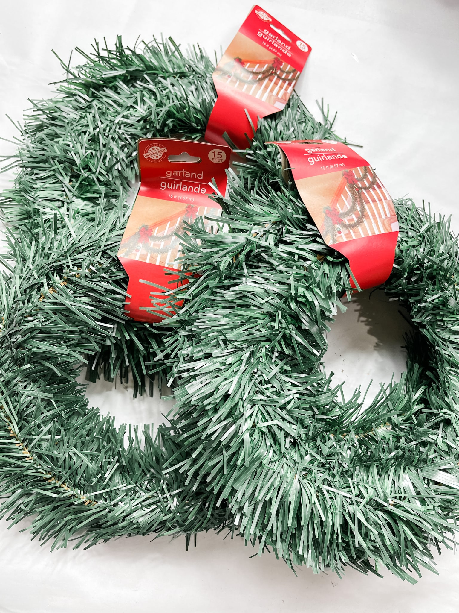 DIY Garland Christmas Tree