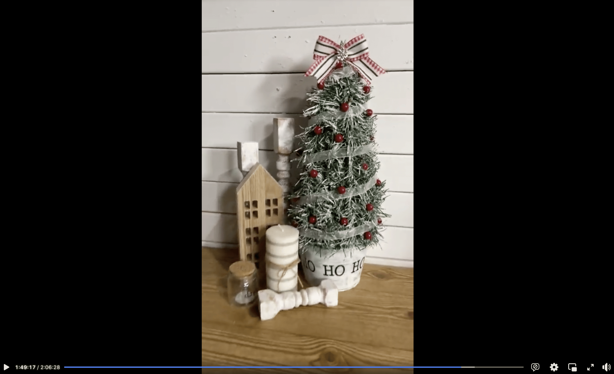 DIY Garland Christmas Tree