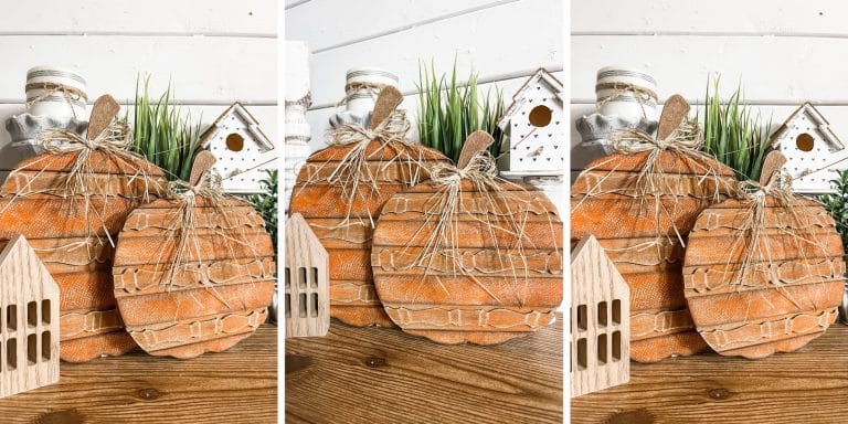 Spindle Pumpkin Fall Home Decor