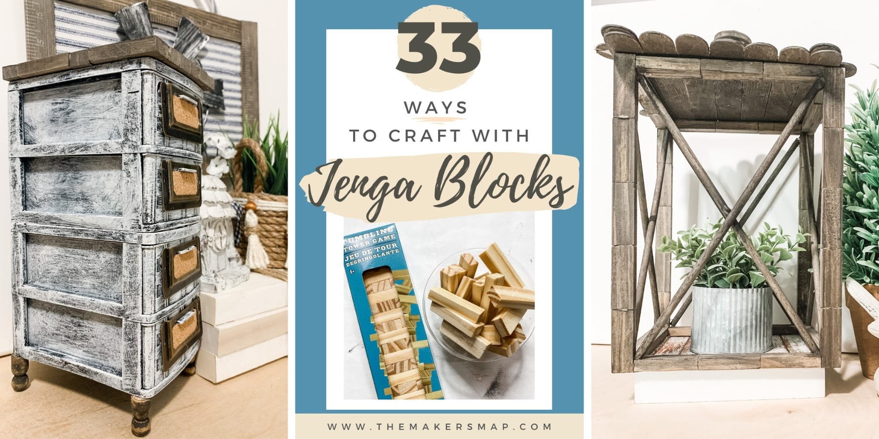 33 Jenga Block Crafts DIY Dollar Tree