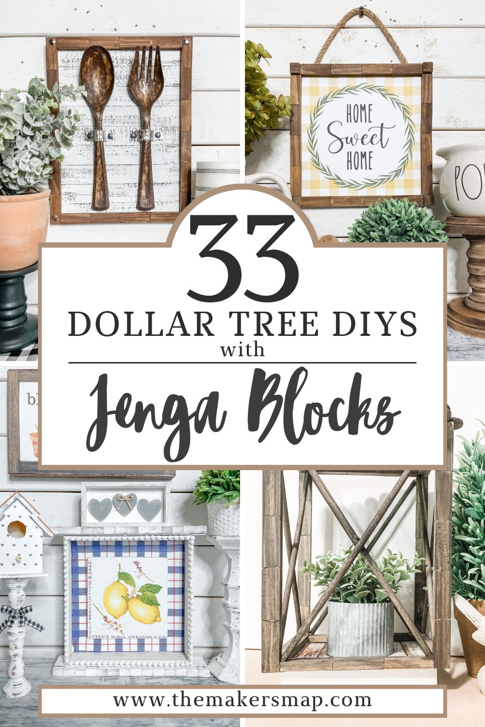 33 Jenga Block Crafts DIY Dollar Tree