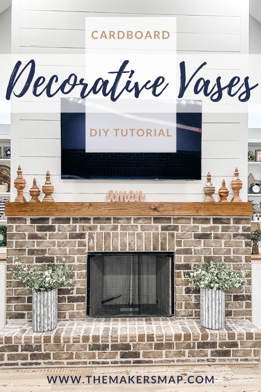 DIY Cardboard Decorative Vases