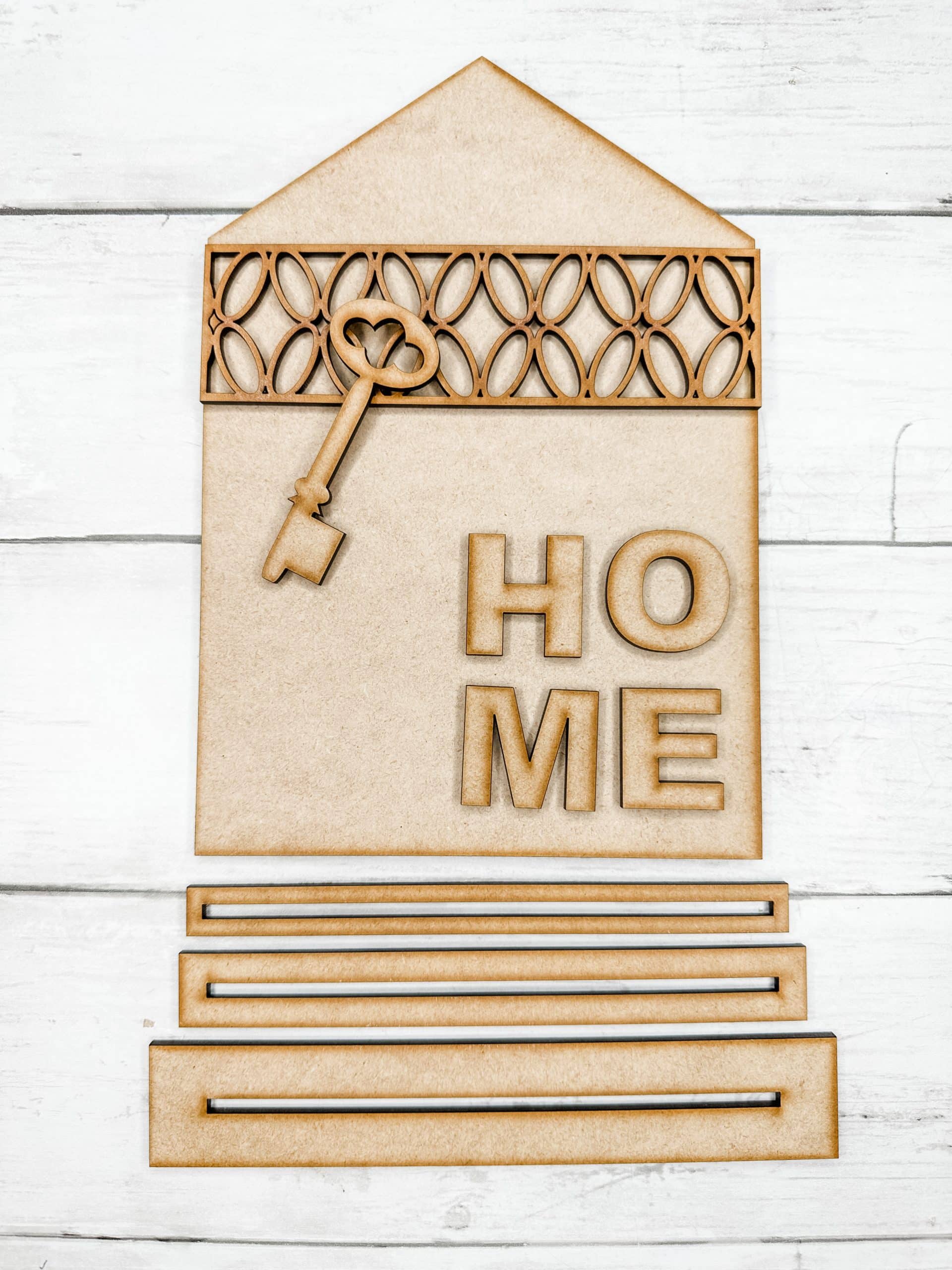 Home House with Key Sign