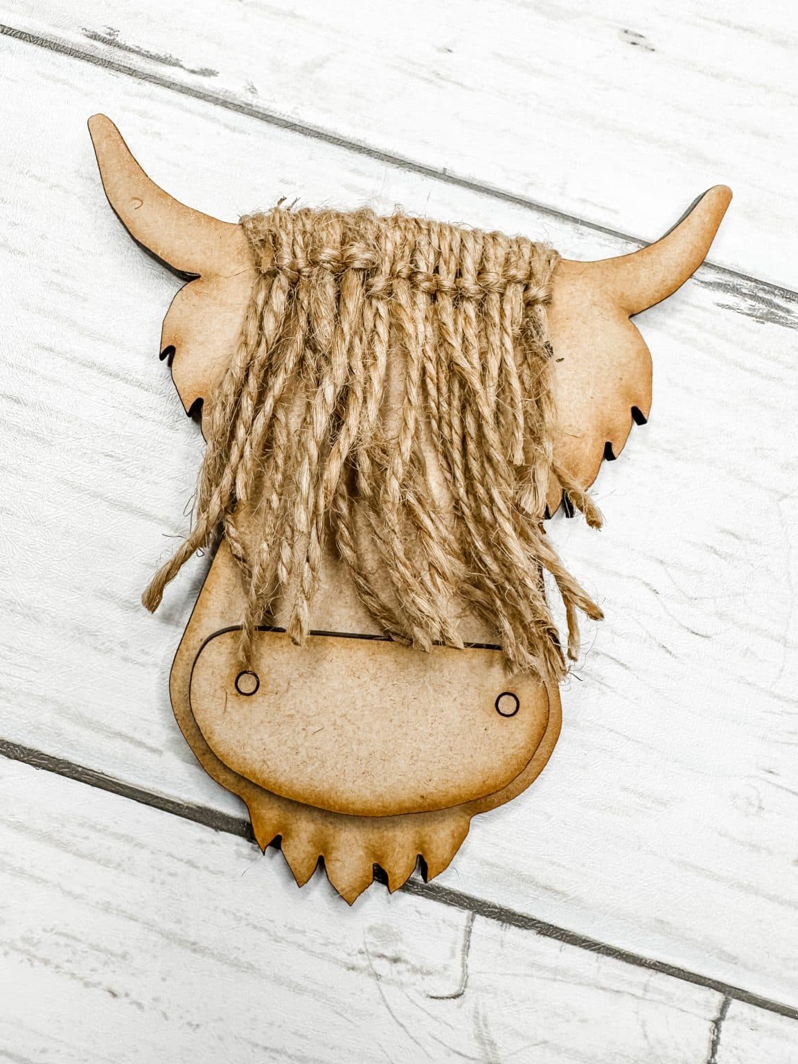 Macrame Standing Highland Cows Easy DIY Tutorial