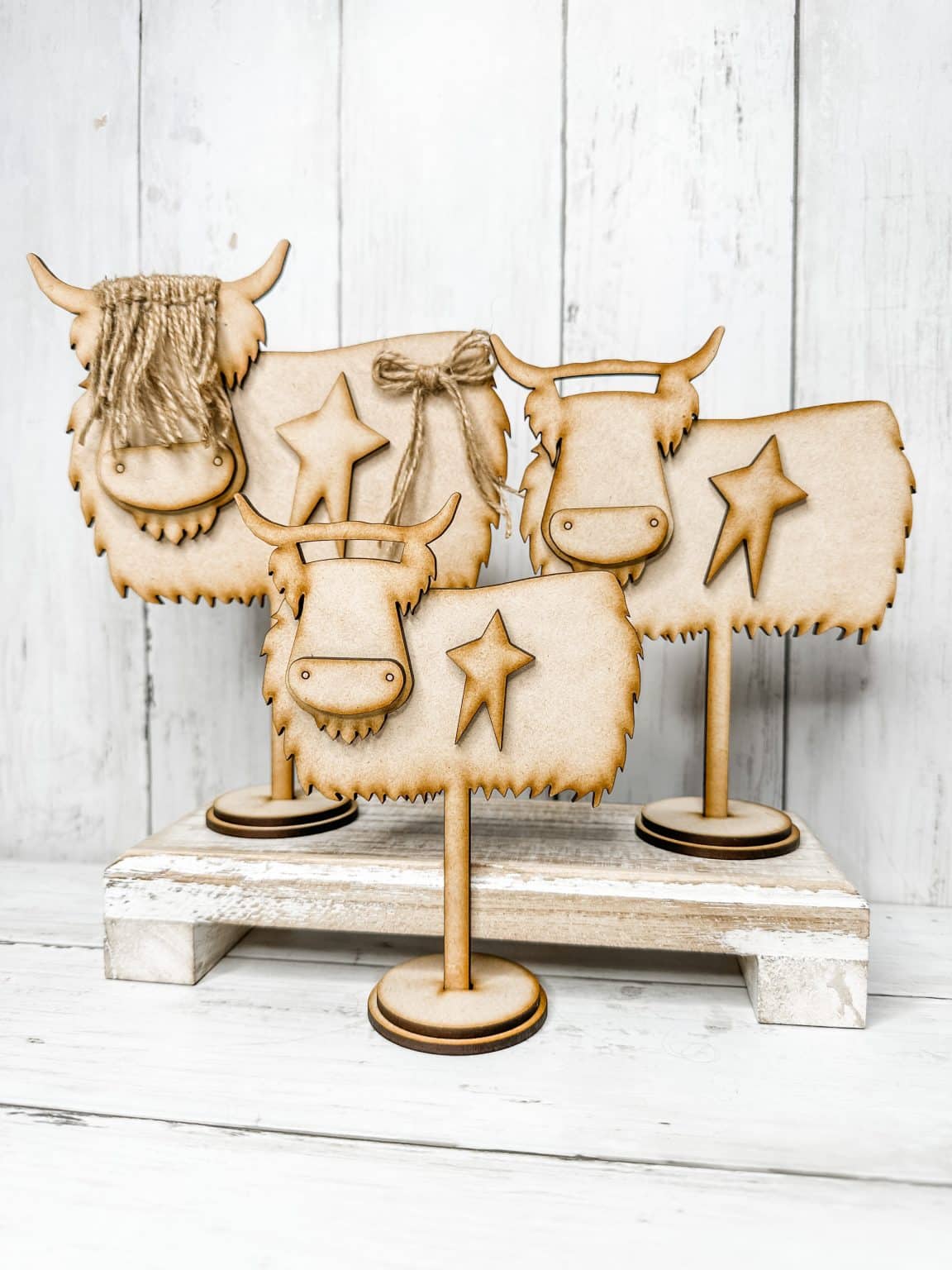 Macrame Standing Highland Cows Easy DIY Tutorial