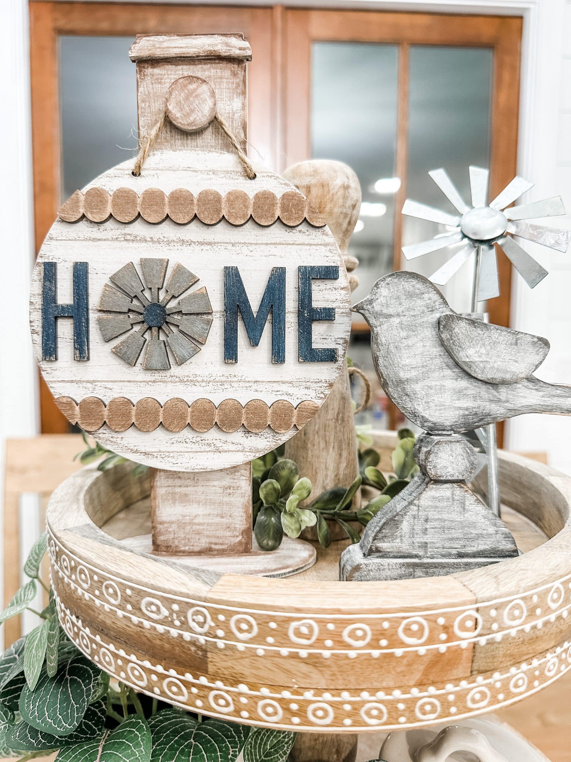 Standing Round Home Sign
