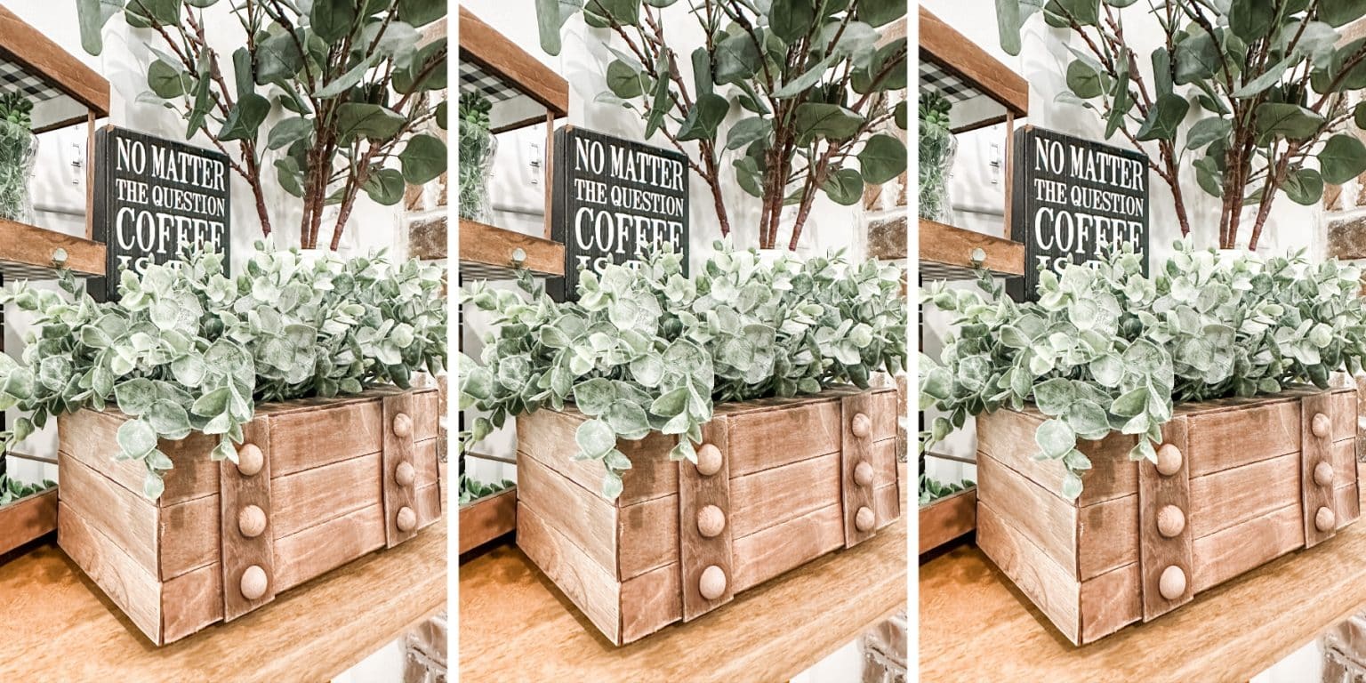 How to make a DIY Dollar Tree Planter Box for 2021 Spring Craftathon