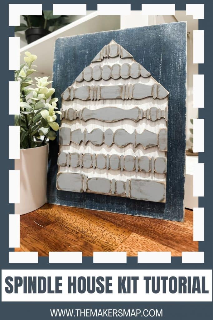 Decorative Spindle House Kit Easy DIY Tutorial