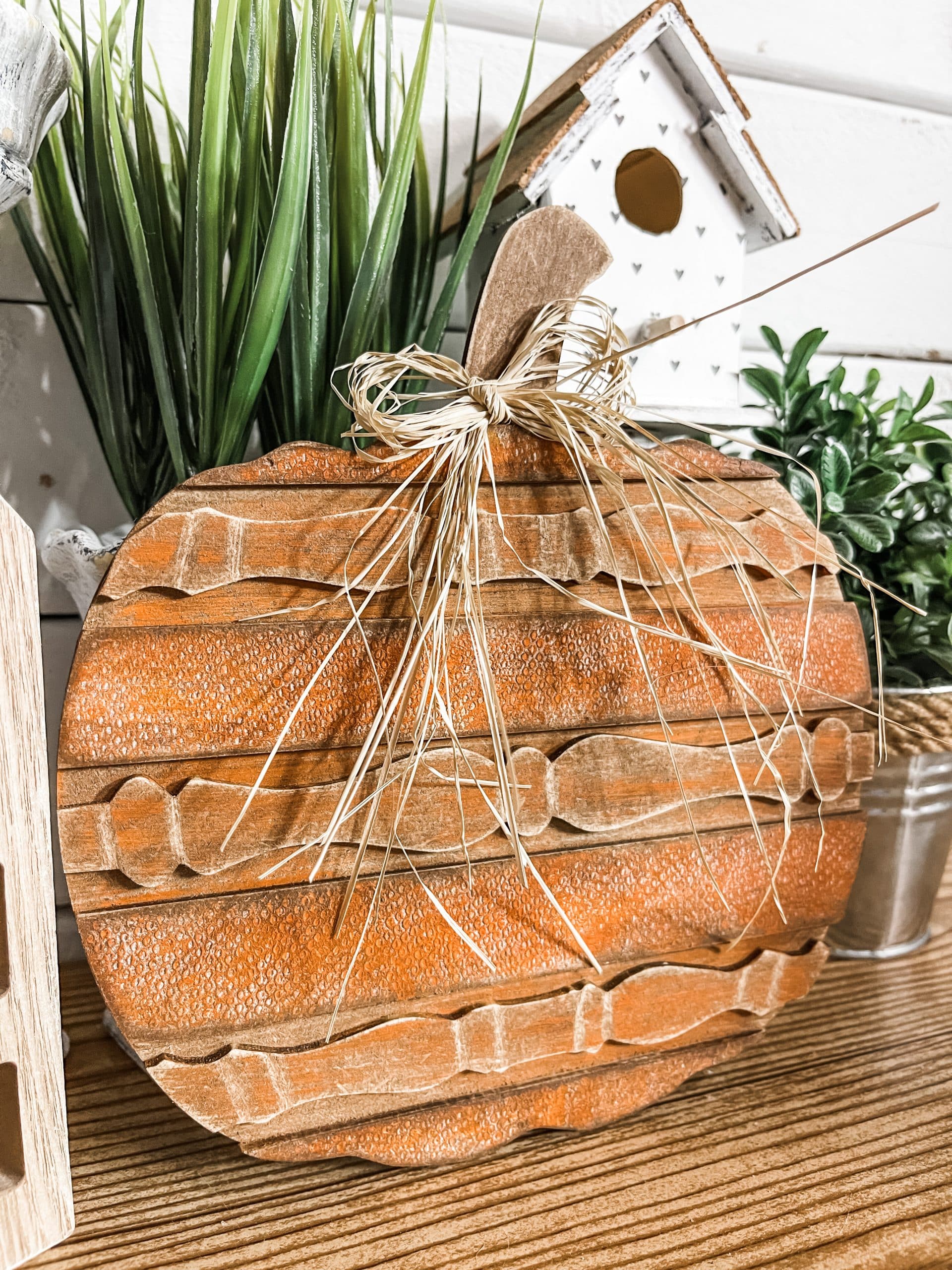 Spindle Pumpkin Fall Home Decor