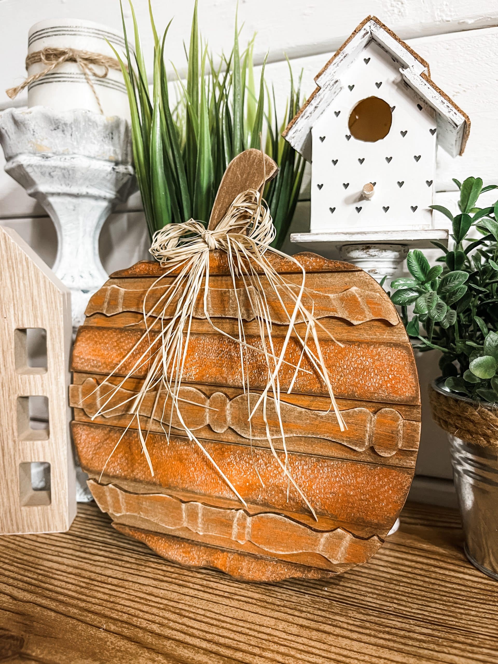 Spindle Pumpkin Fall Home Decor