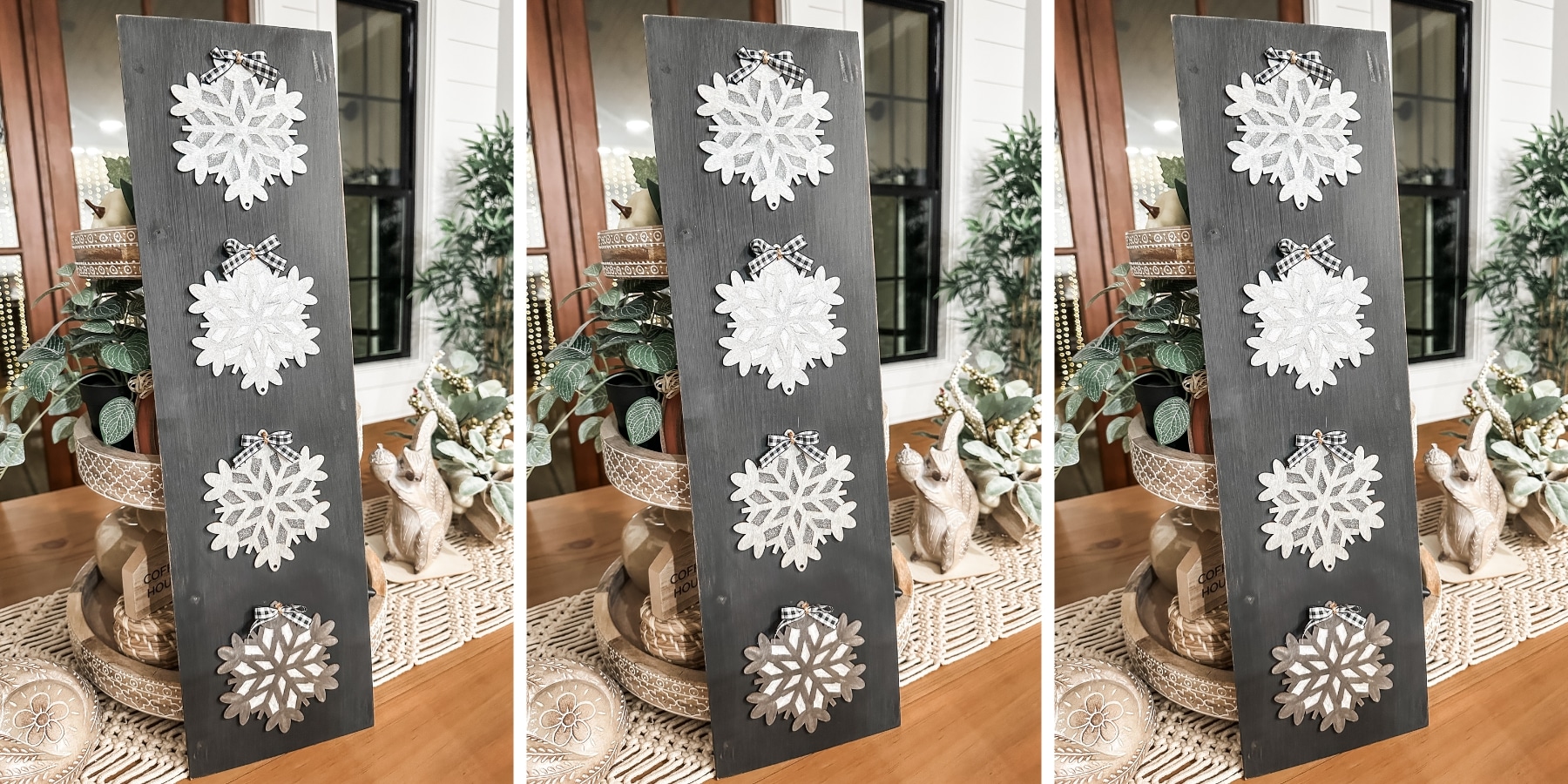 DIY Resin Snowflake Leaner