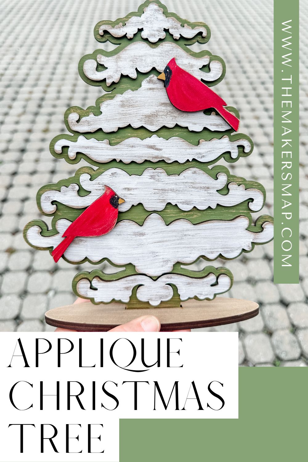 Decorative Applique Christmas Tree