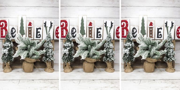 DIY Christmas Believe Sign