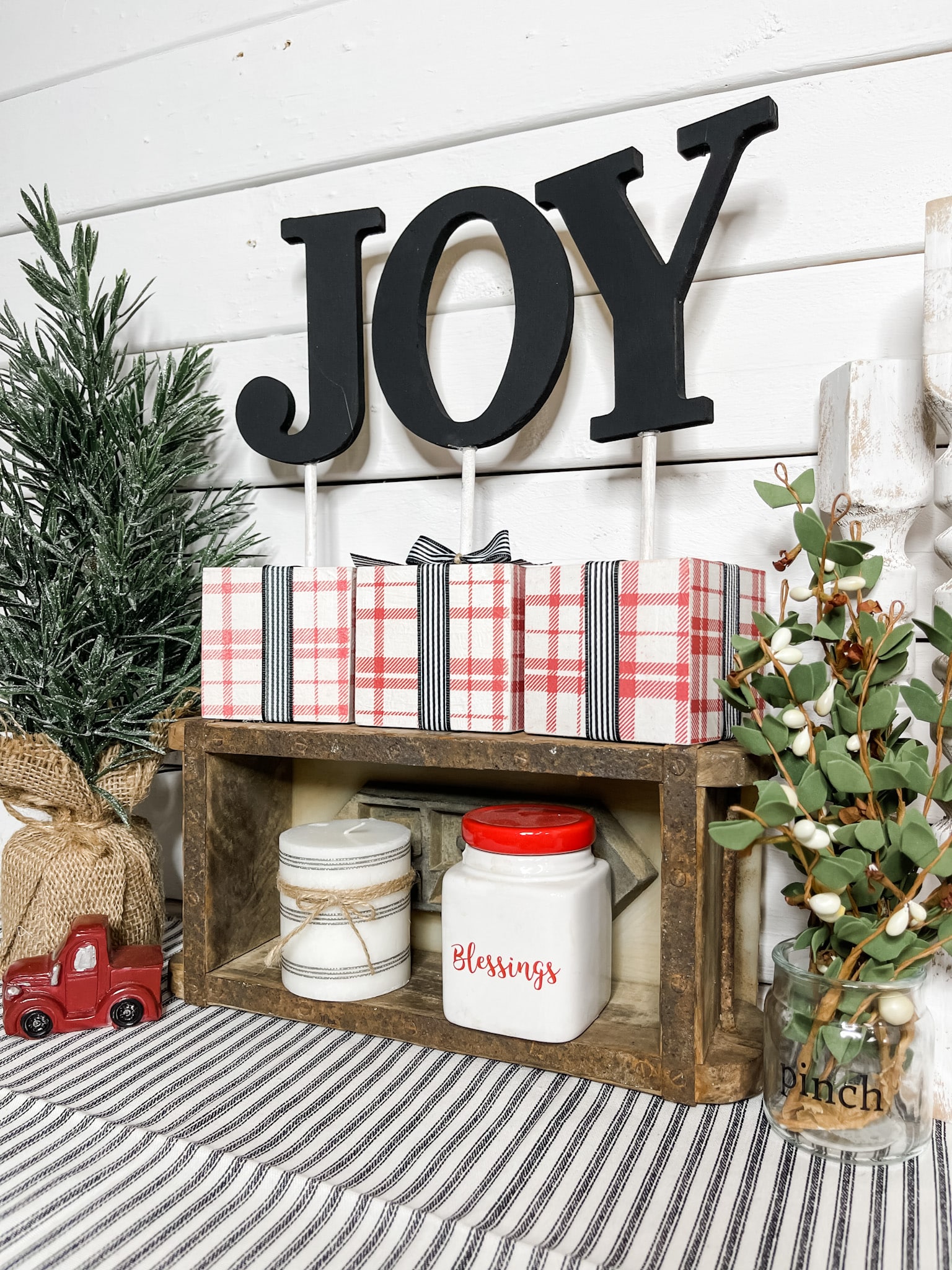 Joy Christmas Shelf Sitter