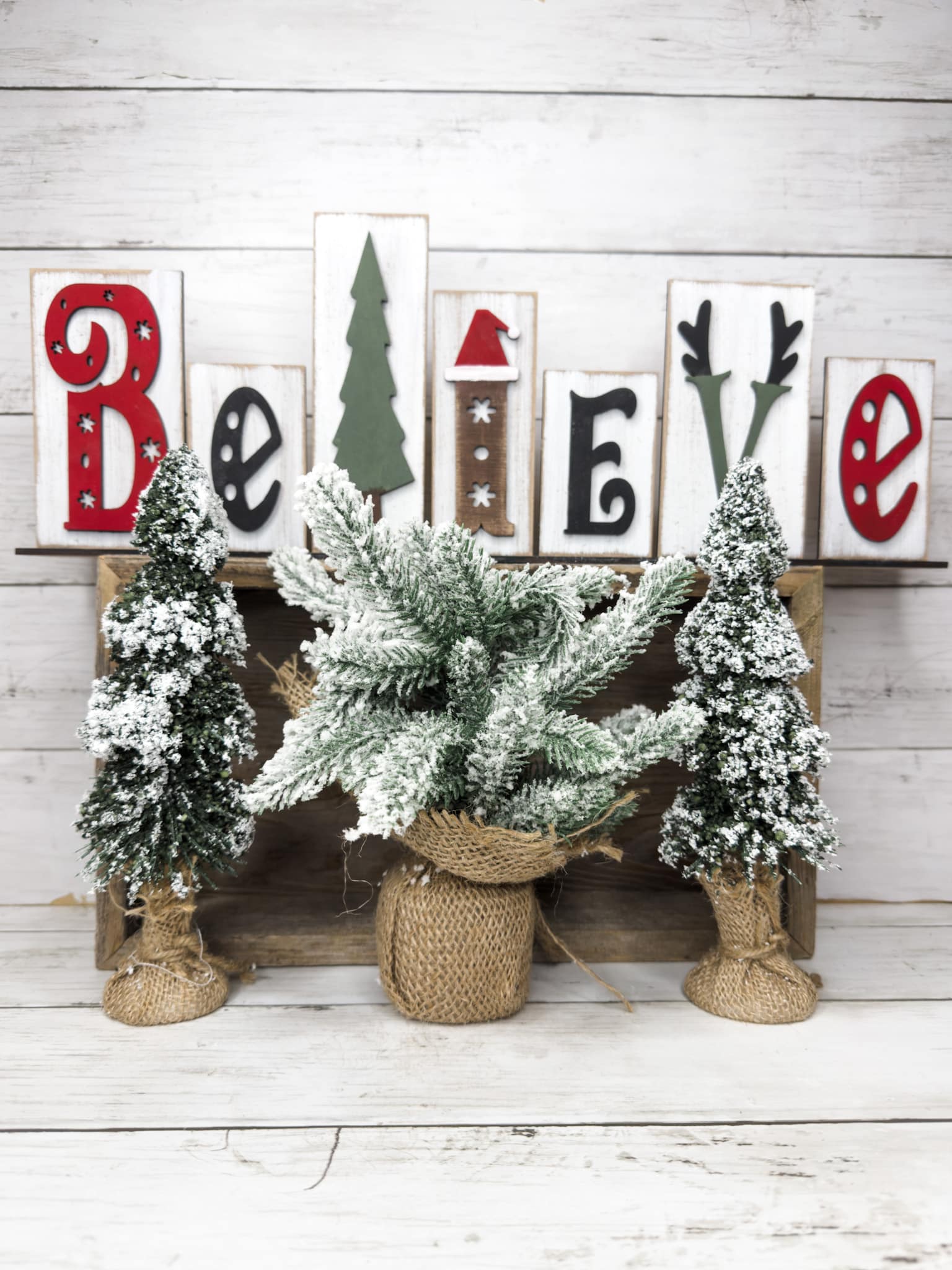 DIY Christmas Believe Sign