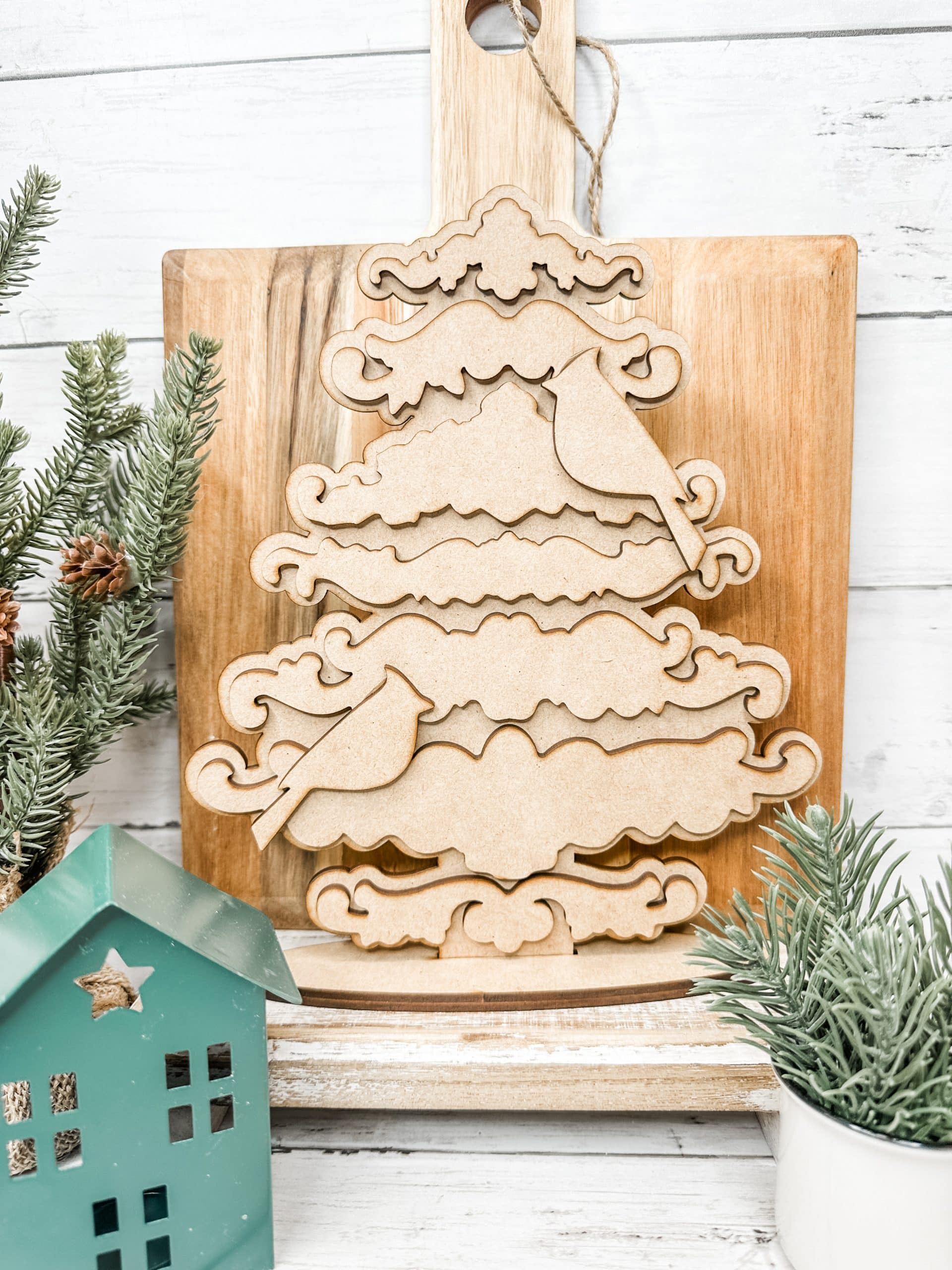 Decorative Applique Christmas Tree