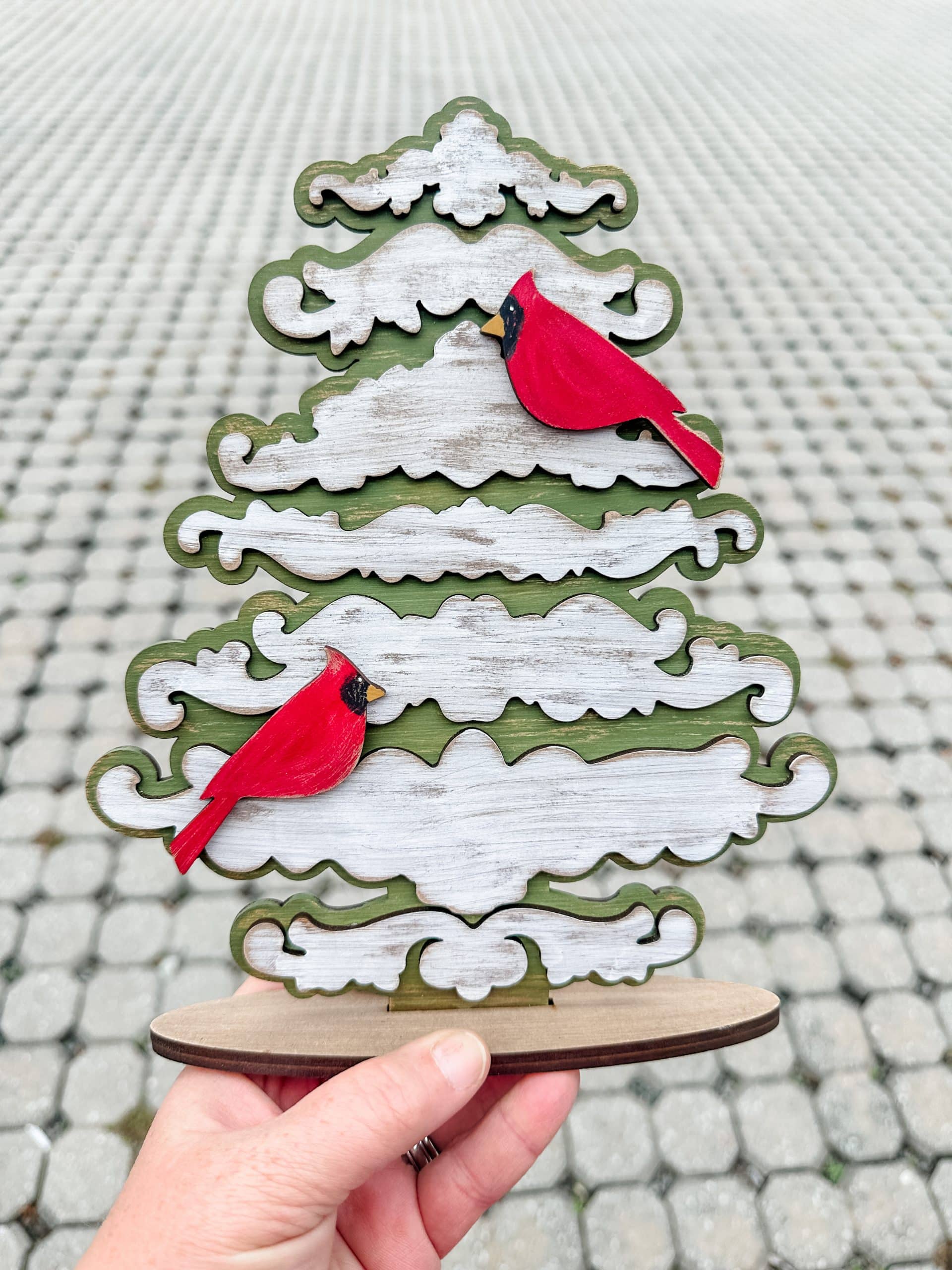 Decorative Applique Christmas Tree