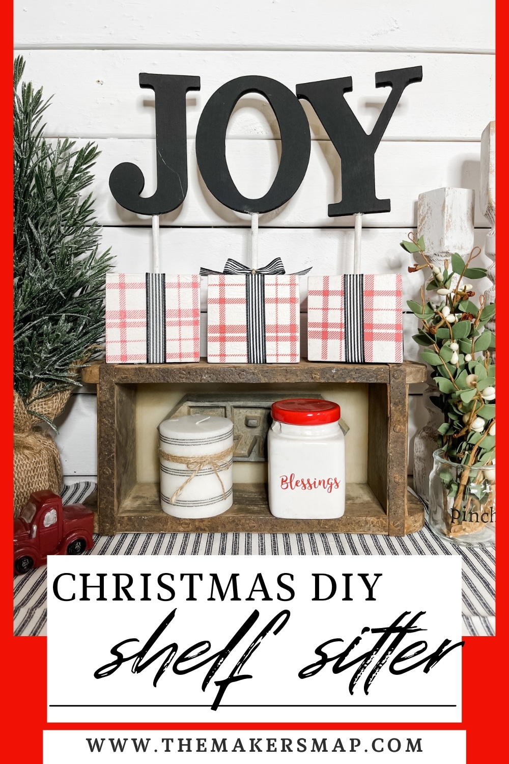 Joy Christmas Shelf Sitter