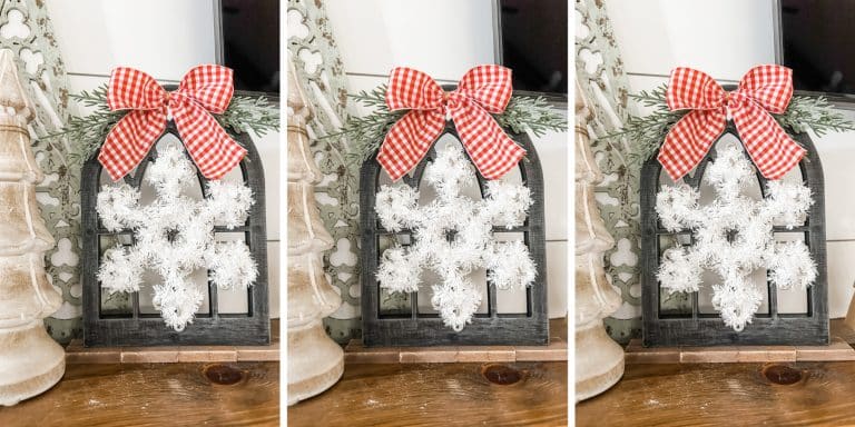 Dollar Tree Arch Window Winter Decor