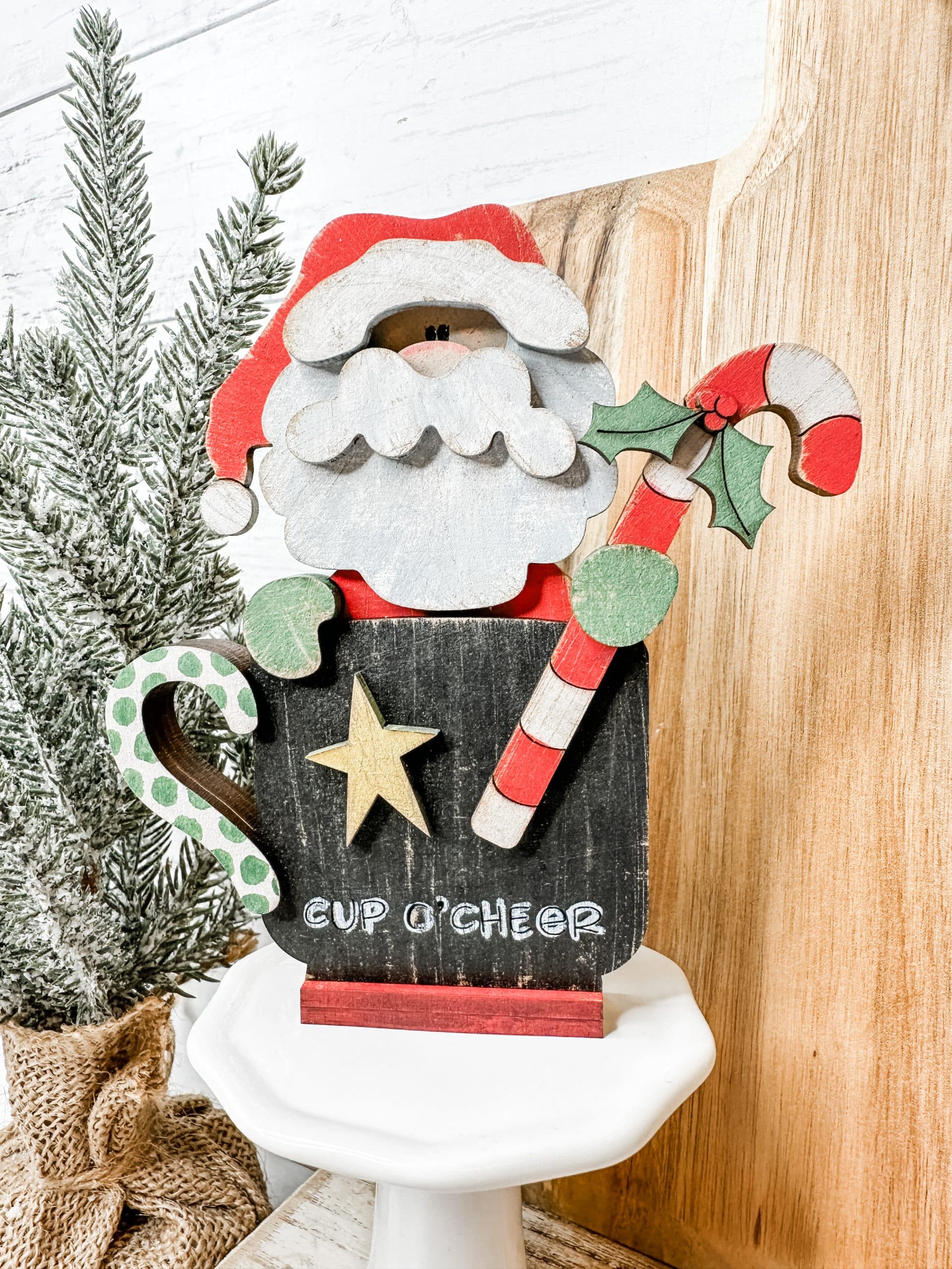 Mini Snowman and Santa Shelf Sitters