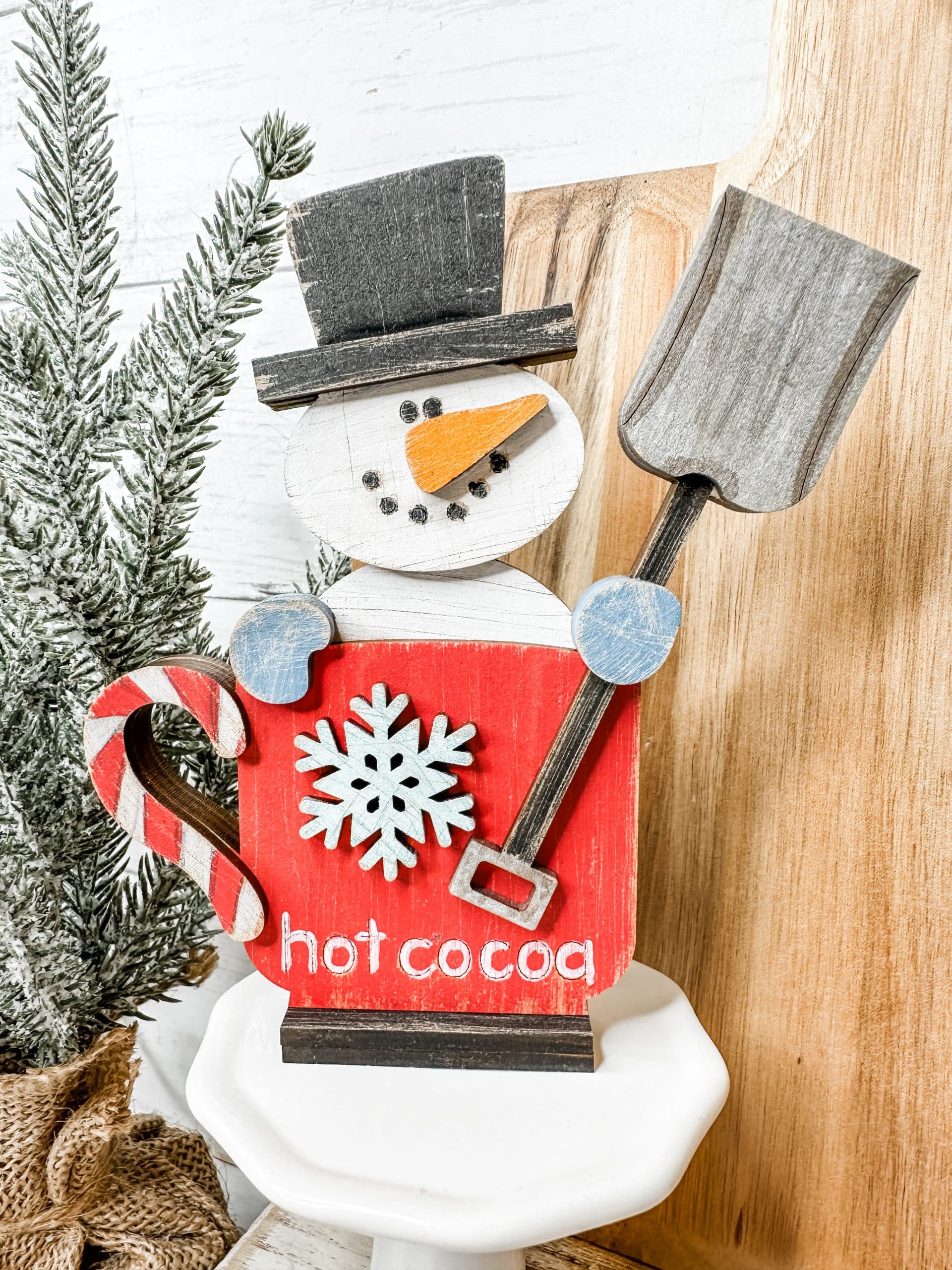 Mini Snowman and Santa Shelf Sitters