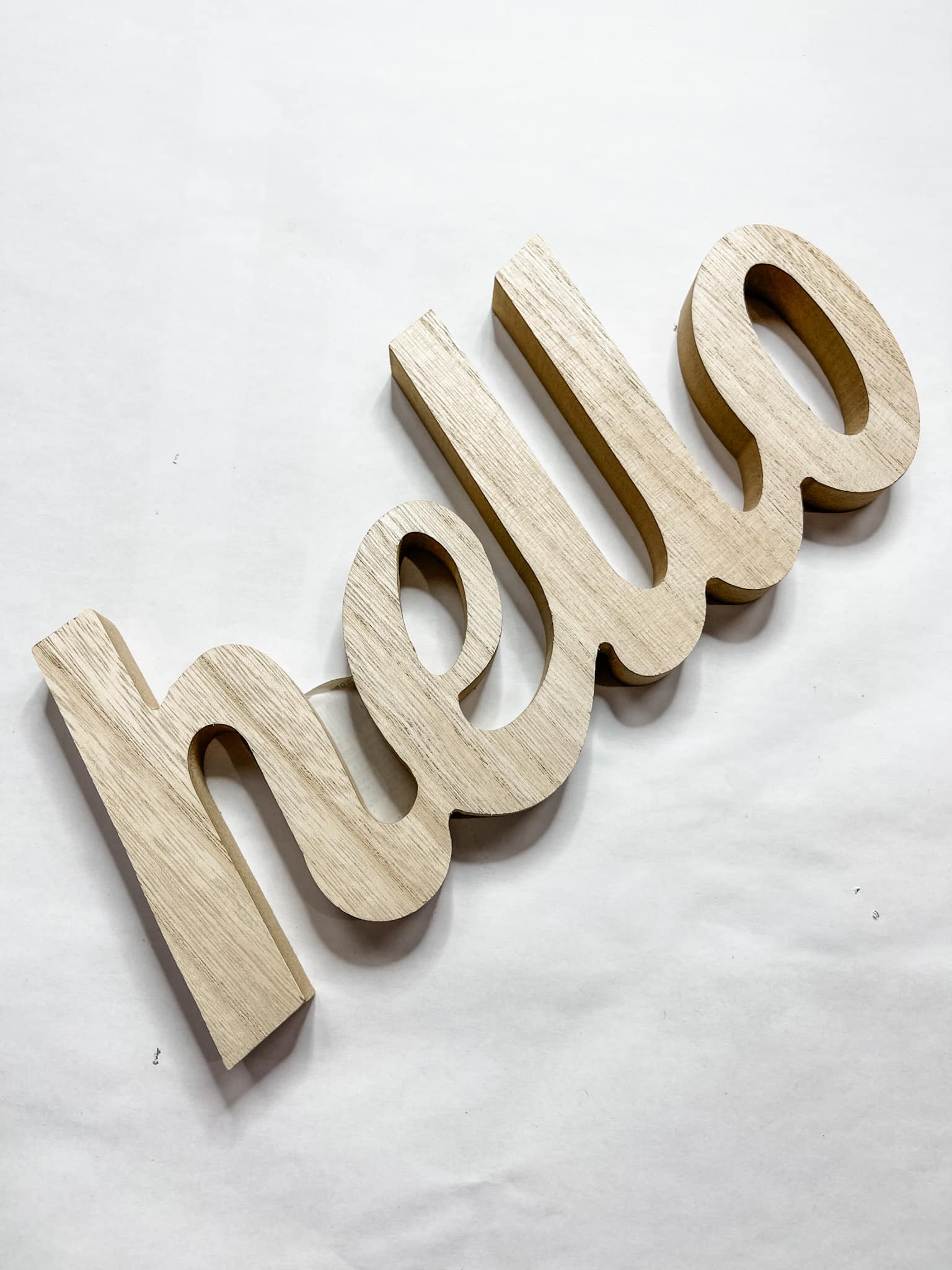 DIY Beaded Hello Wall Sign