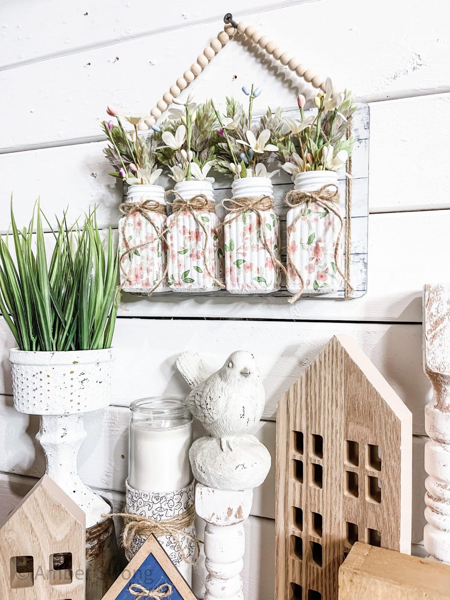 Spring Farmhouse Decor DIY Ideas - The Makers Map with Amber Strong